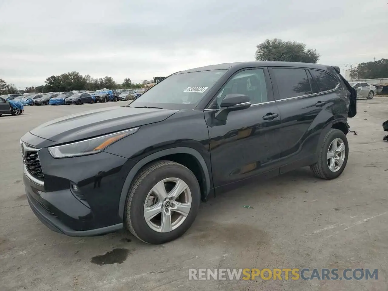 1 Photograph of a damaged car 5TDZZRAH9MS065325 TOYOTA HIGHLANDER 2021