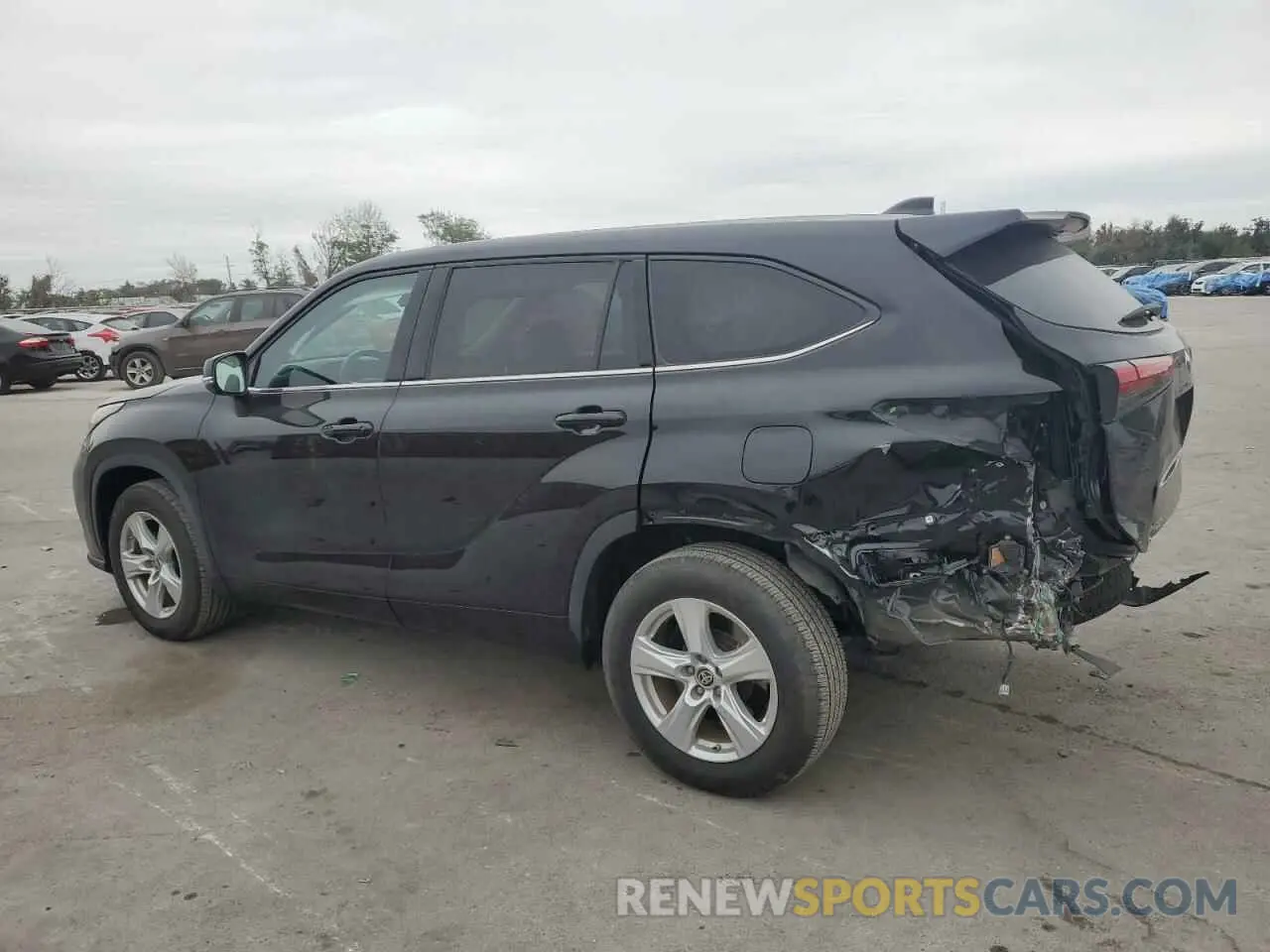 2 Photograph of a damaged car 5TDZZRAH9MS065325 TOYOTA HIGHLANDER 2021