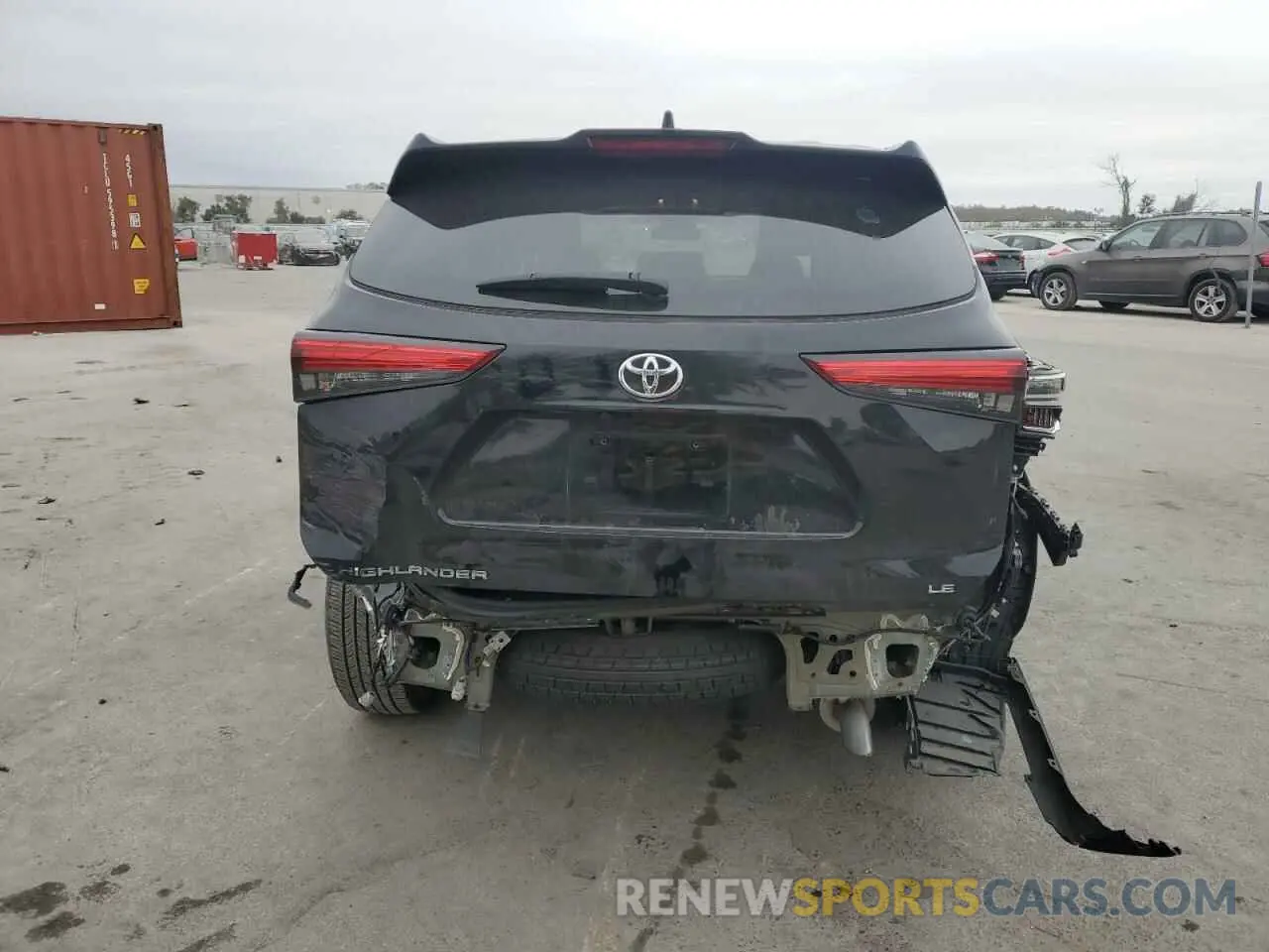 6 Photograph of a damaged car 5TDZZRAH9MS065325 TOYOTA HIGHLANDER 2021