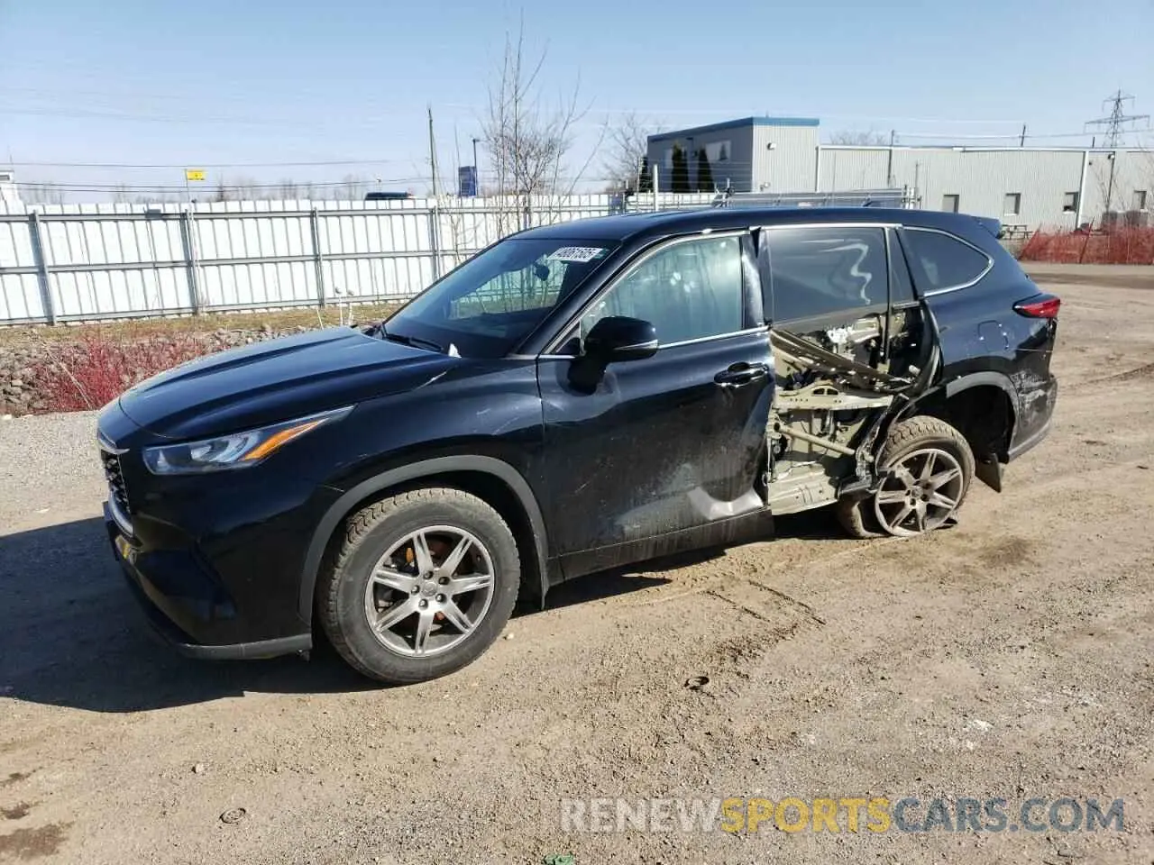 1 Photograph of a damaged car 5TDZZRAHXMS035122 TOYOTA HIGHLANDER 2021