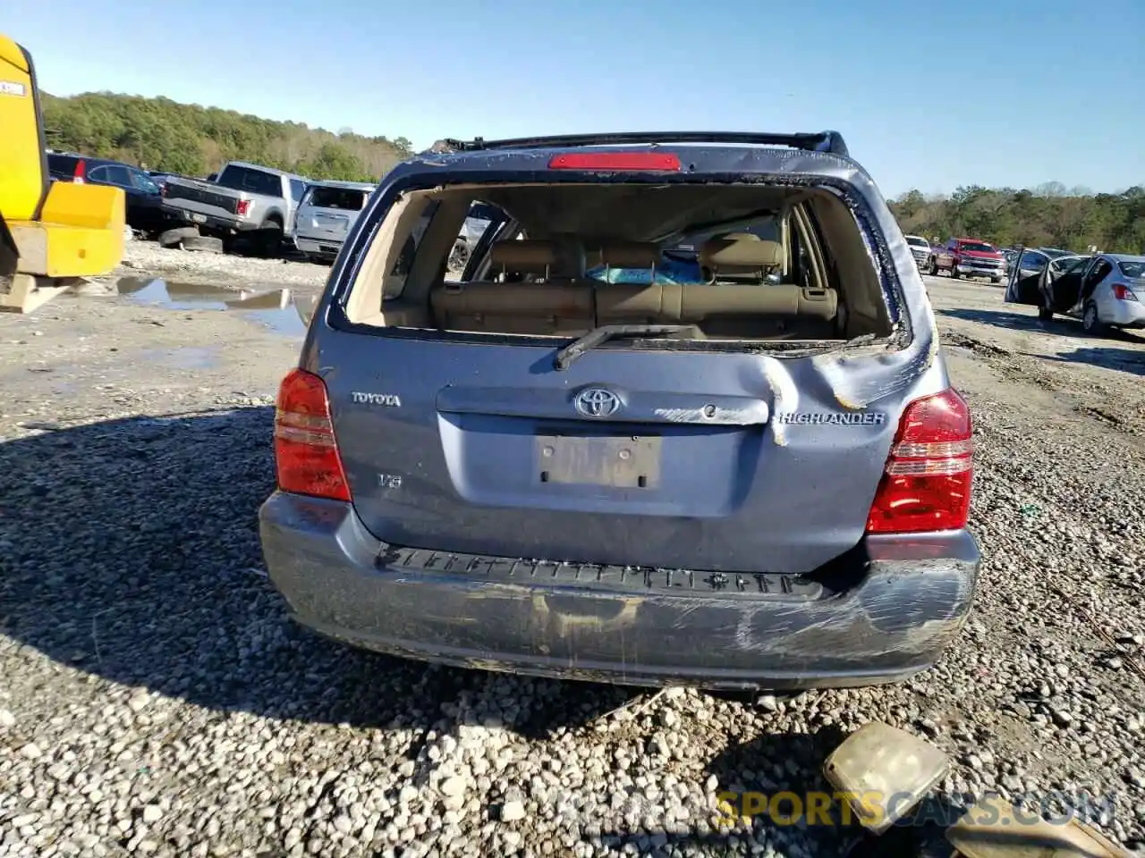 6 Photograph of a damaged car JTEGF21AX30094498 TOYOTA HIGHLANDER 2021