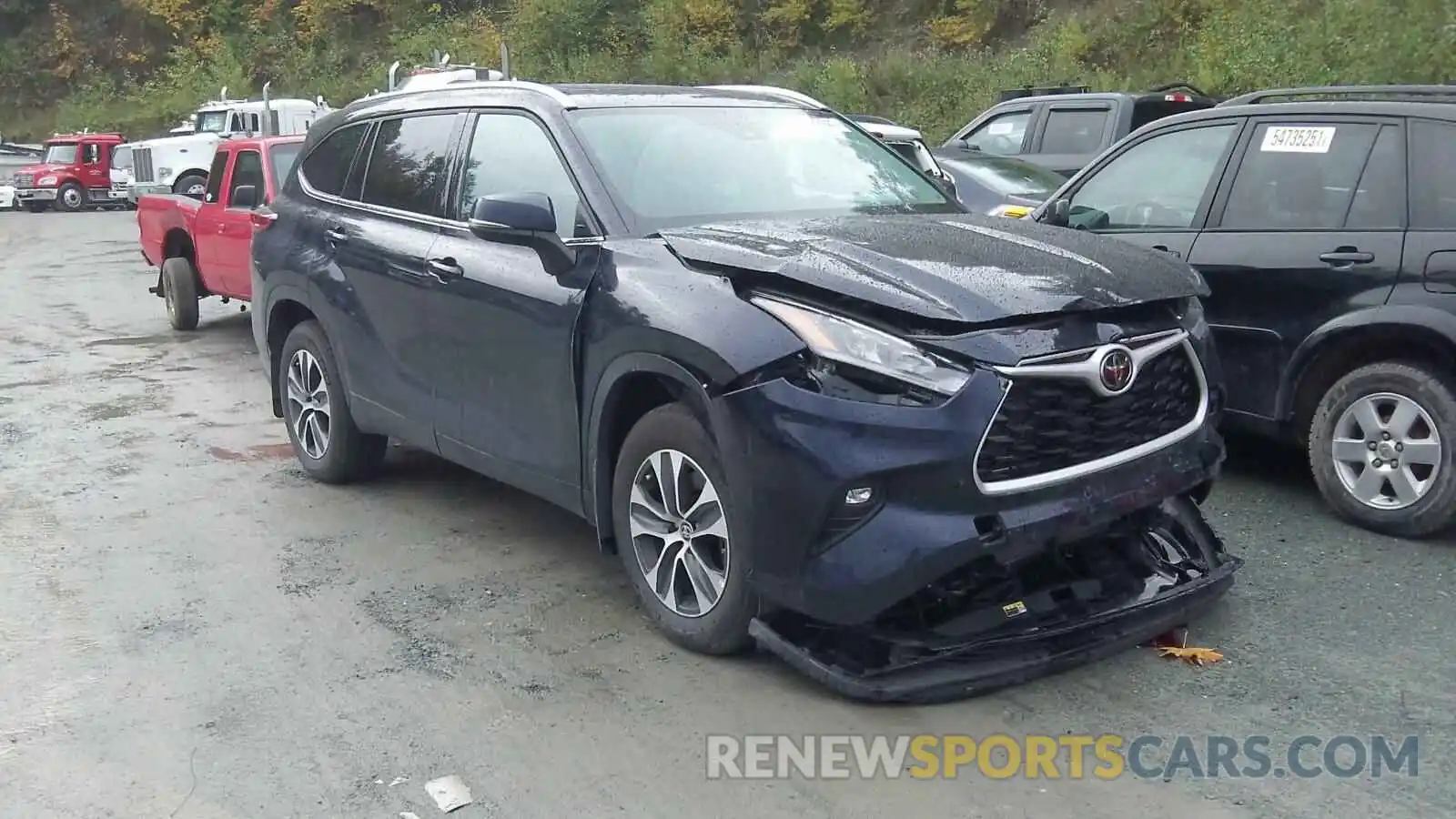 1 Photograph of a damaged car YTDGZRBH7MS540234 TOYOTA HIGHLANDER 2021