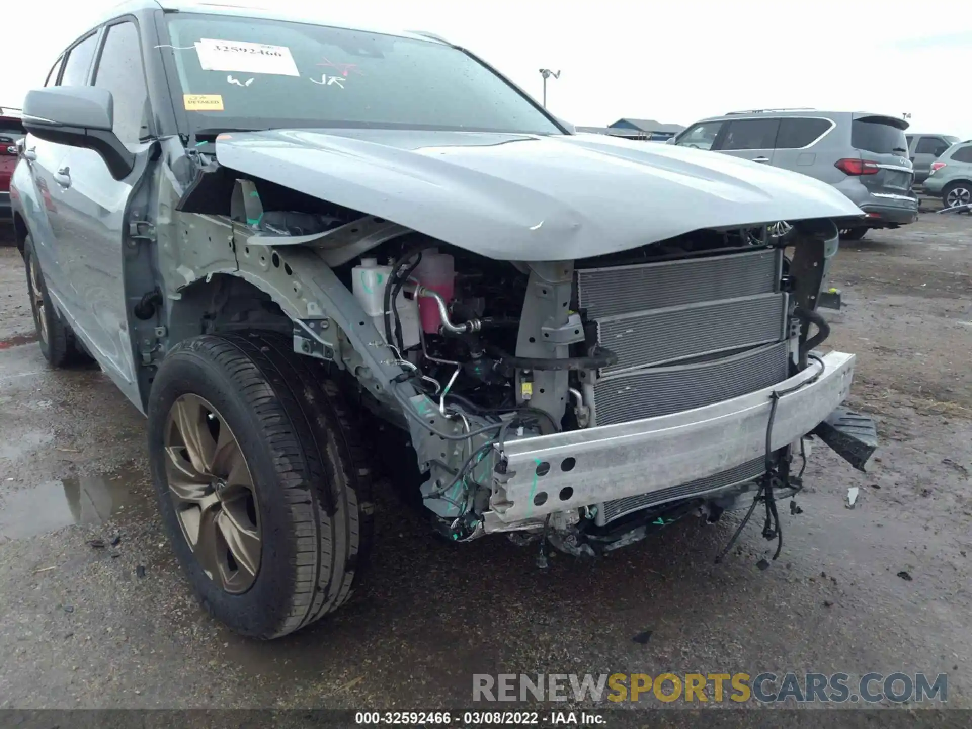 6 Photograph of a damaged car 5TDAARAH2NS511630 TOYOTA HIGHLANDER 2022