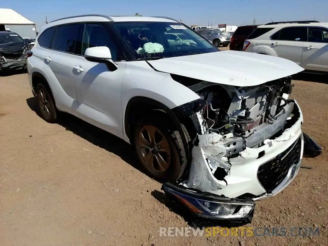 1 Photograph of a damaged car 5TDAARAH7NS509999 TOYOTA HIGHLANDER 2022