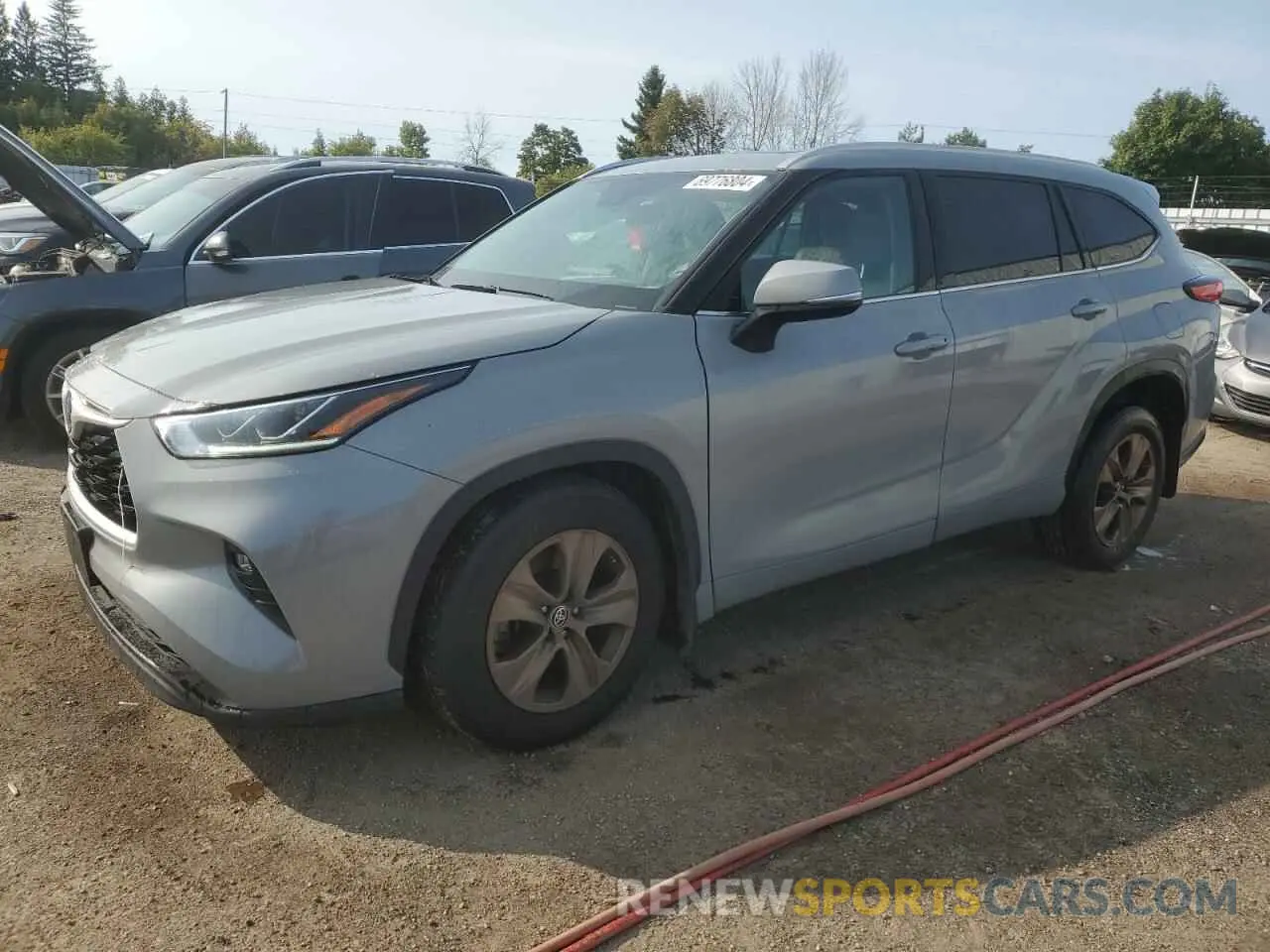 1 Photograph of a damaged car 5TDABRCH7NS549025 TOYOTA HIGHLANDER 2022