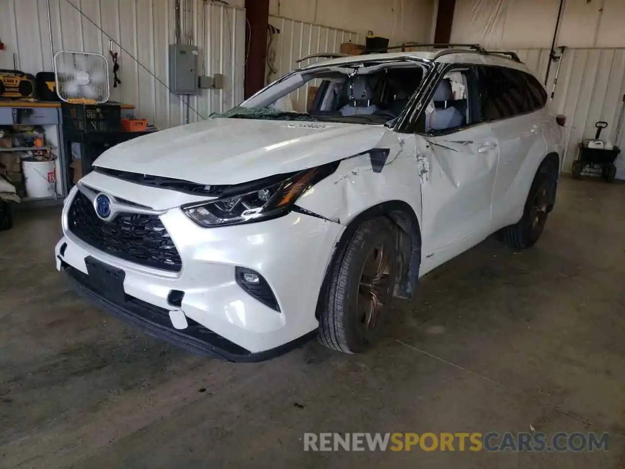 2 Photograph of a damaged car 5TDABRCH8NS541497 TOYOTA HIGHLANDER 2022