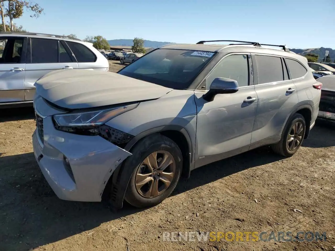 1 Photograph of a damaged car 5TDABRCHXNS538858 TOYOTA HIGHLANDER 2022