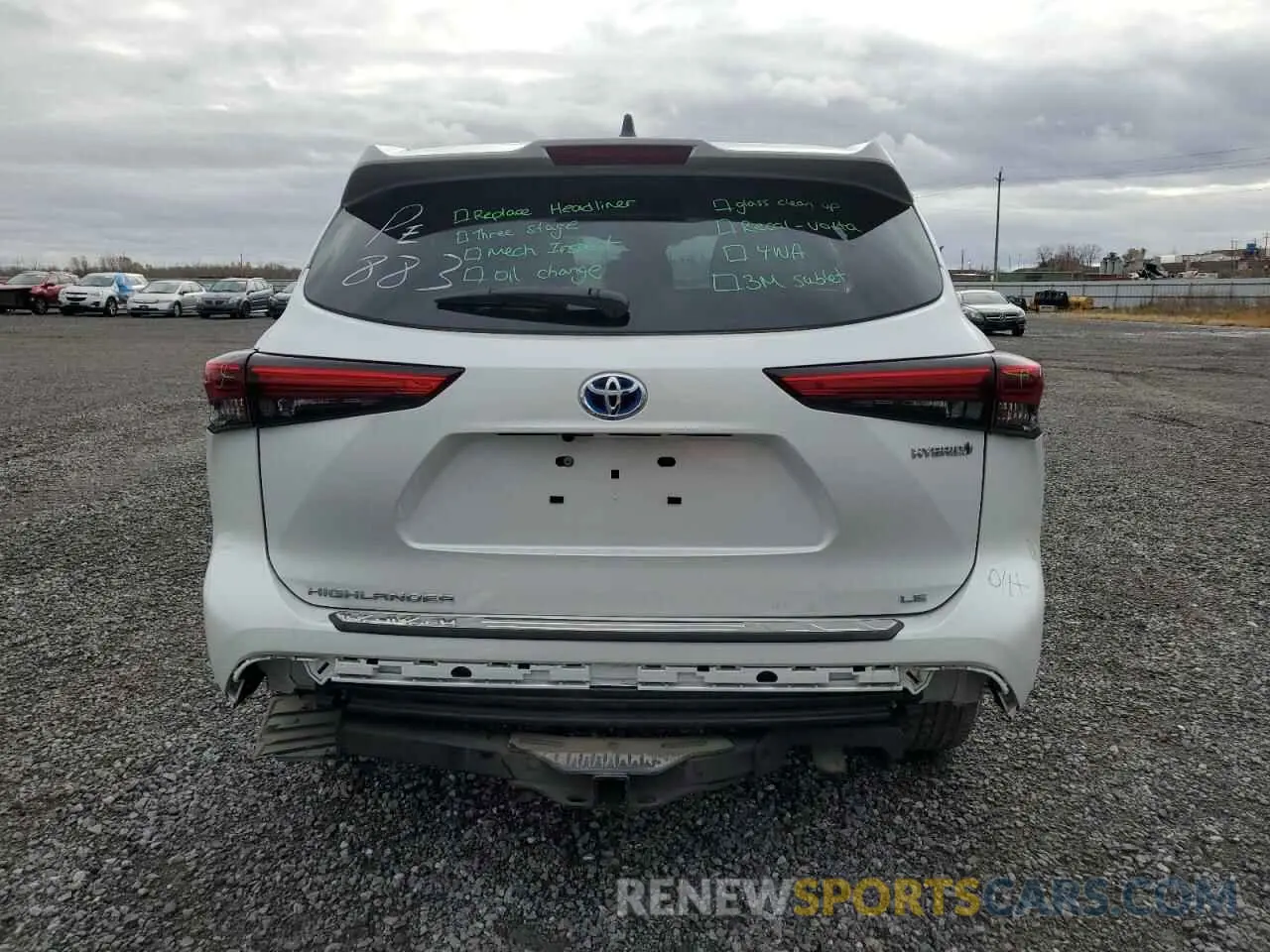 6 Photograph of a damaged car 5TDBBRCH4NS560603 TOYOTA HIGHLANDER 2022