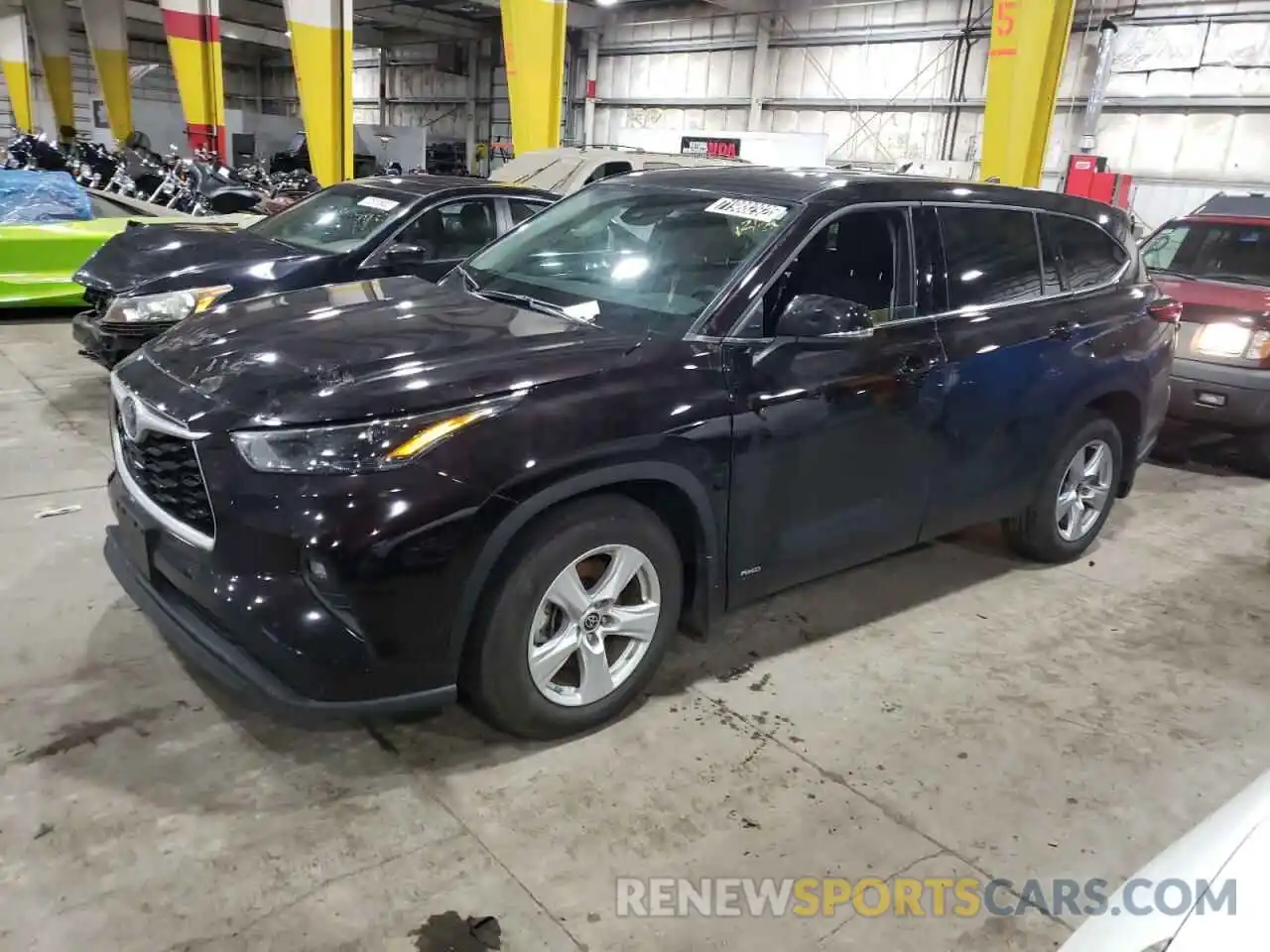 1 Photograph of a damaged car 5TDBBRCH8NS079849 TOYOTA HIGHLANDER 2022