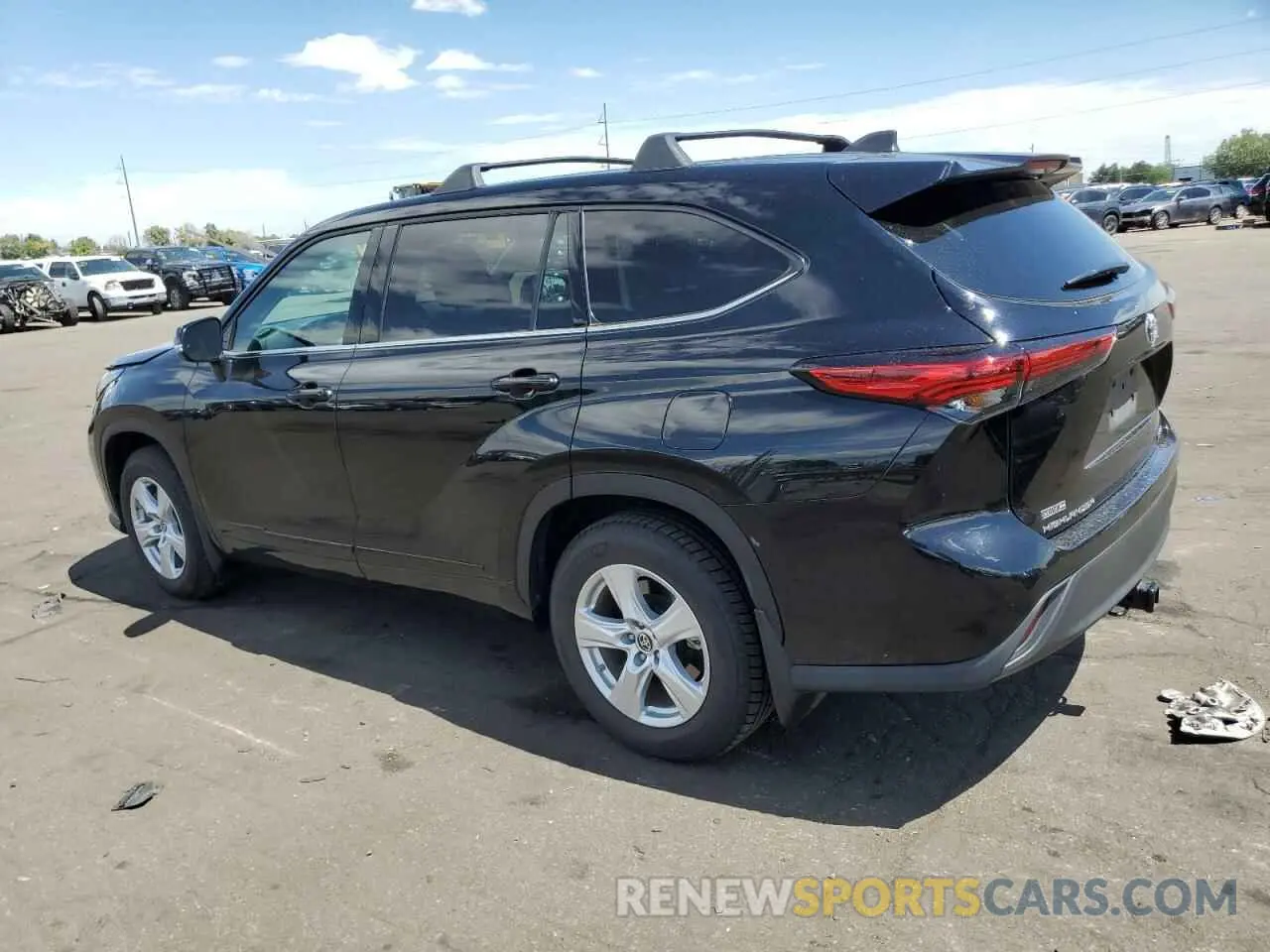 2 Photograph of a damaged car 5TDBZRBH0NS230874 TOYOTA HIGHLANDER 2022