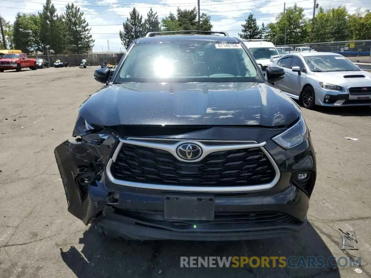 5 Photograph of a damaged car 5TDBZRBH0NS230874 TOYOTA HIGHLANDER 2022