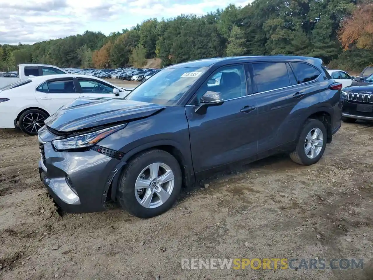 1 Photograph of a damaged car 5TDBZRBH0NS243365 TOYOTA HIGHLANDER 2022