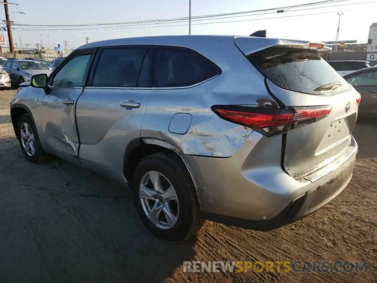 3 Photograph of a damaged car 5TDBZRBH1NS186030 TOYOTA HIGHLANDER 2022