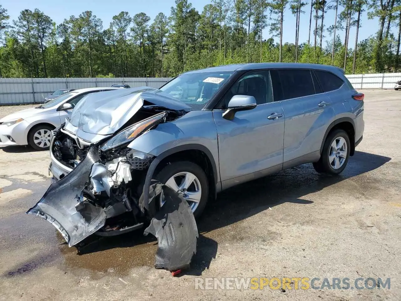 1 Photograph of a damaged car 5TDBZRBH2NS207659 TOYOTA HIGHLANDER 2022