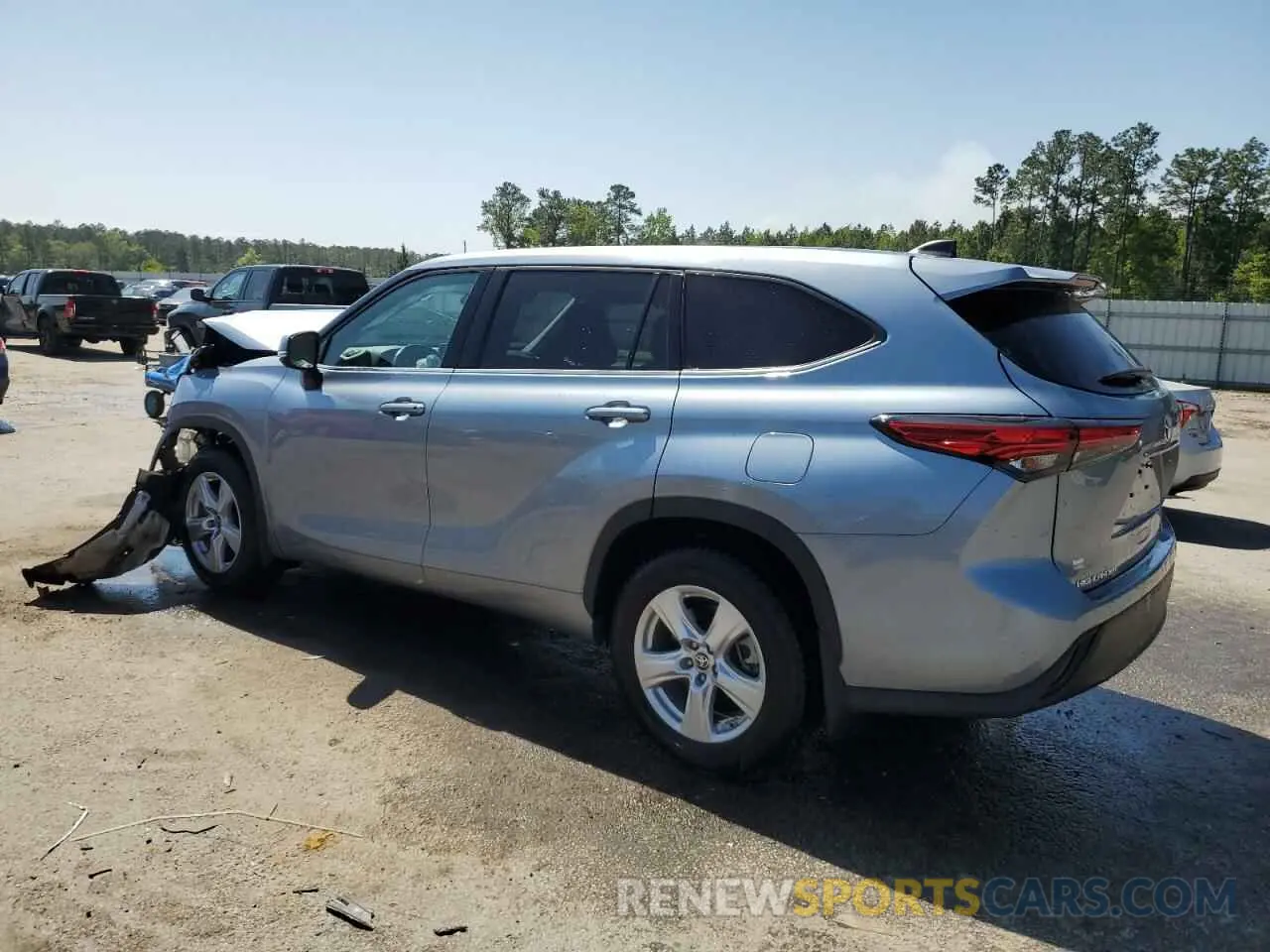 2 Photograph of a damaged car 5TDBZRBH2NS207659 TOYOTA HIGHLANDER 2022