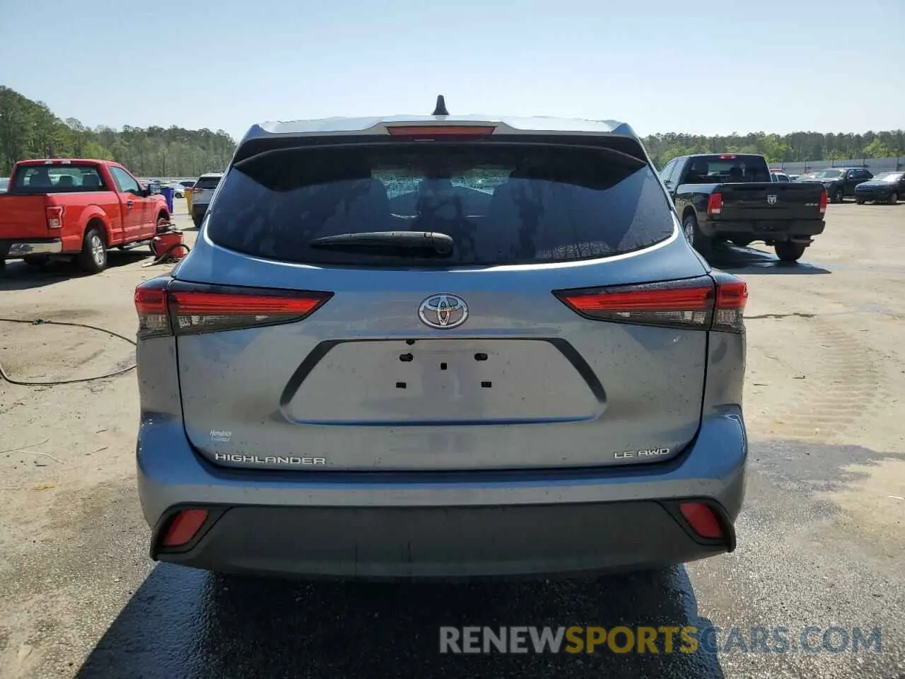 6 Photograph of a damaged car 5TDBZRBH2NS207659 TOYOTA HIGHLANDER 2022