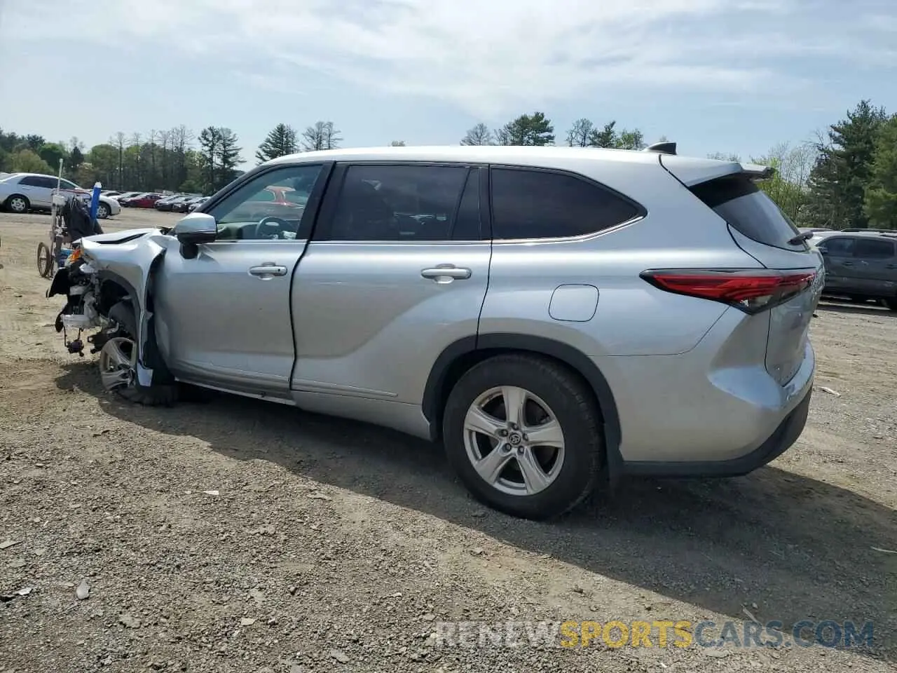 2 Photograph of a damaged car 5TDBZRBH2NS565408 TOYOTA HIGHLANDER 2022