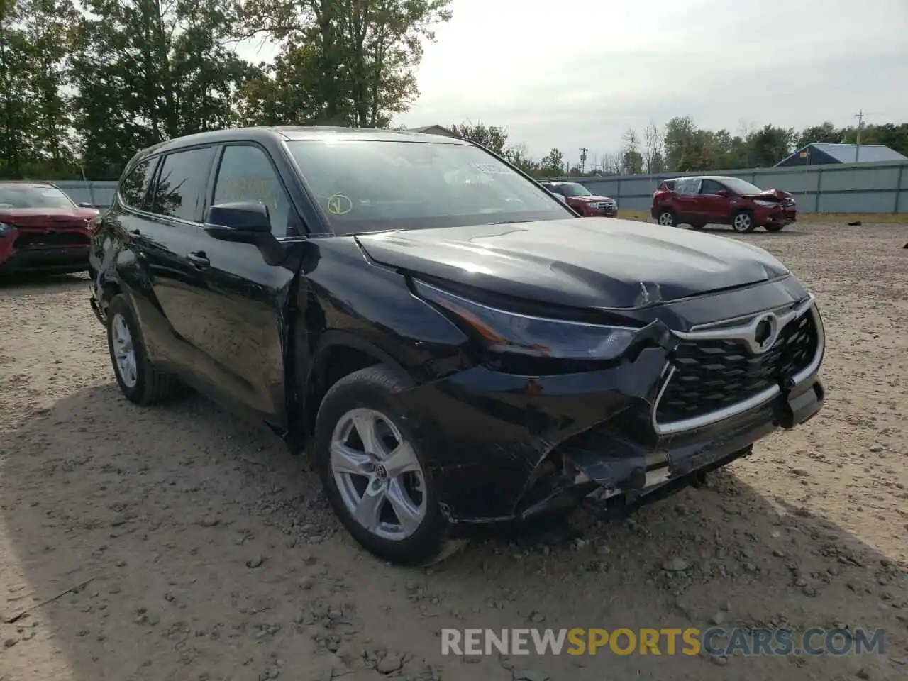 1 Photograph of a damaged car 5TDBZRBH3NS176986 TOYOTA HIGHLANDER 2022