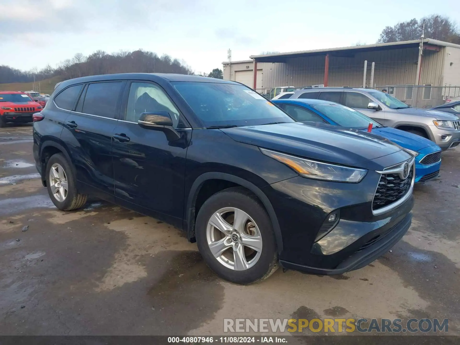 1 Photograph of a damaged car 5TDBZRBH3NS586218 TOYOTA HIGHLANDER 2022