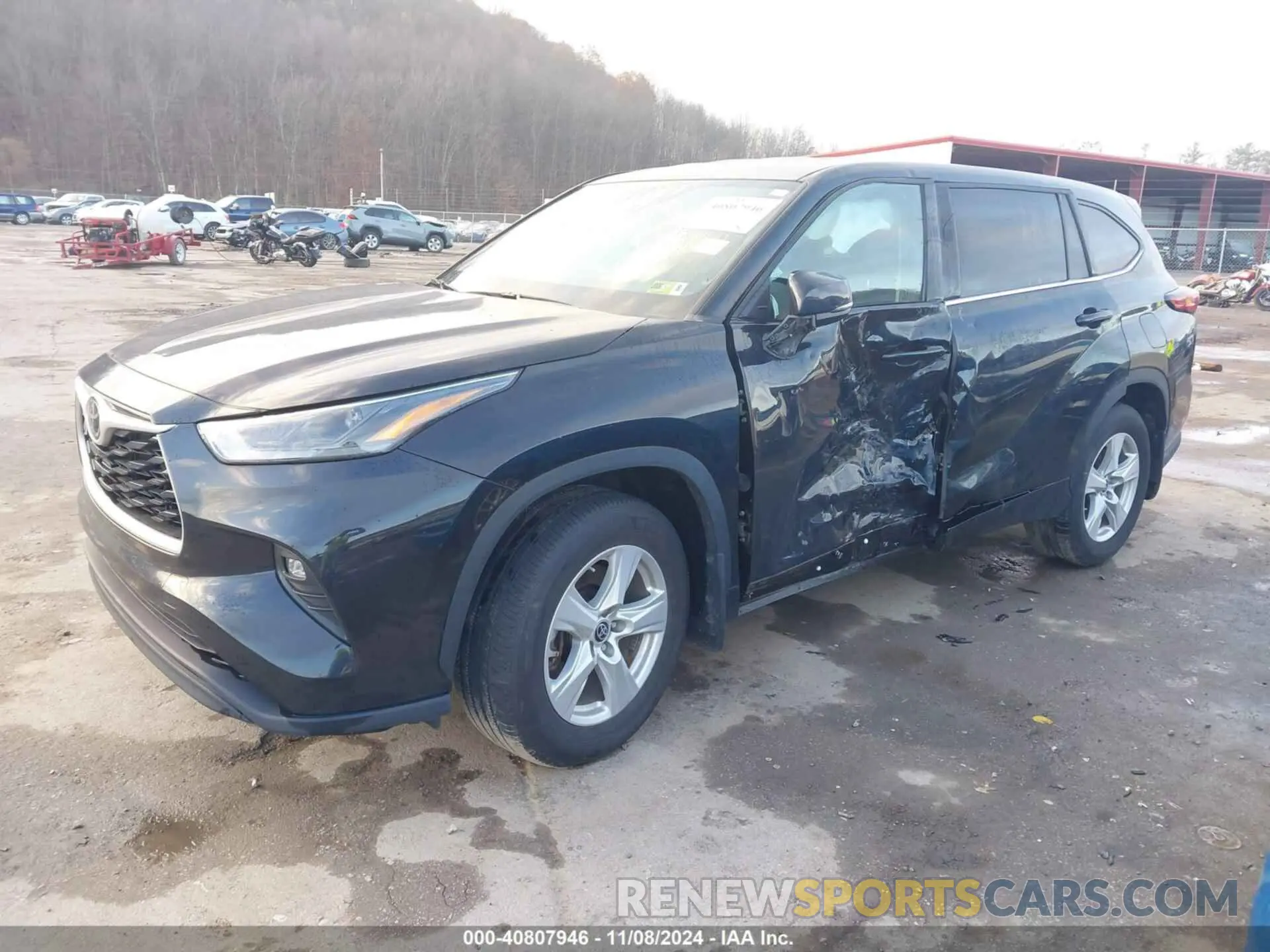 2 Photograph of a damaged car 5TDBZRBH3NS586218 TOYOTA HIGHLANDER 2022
