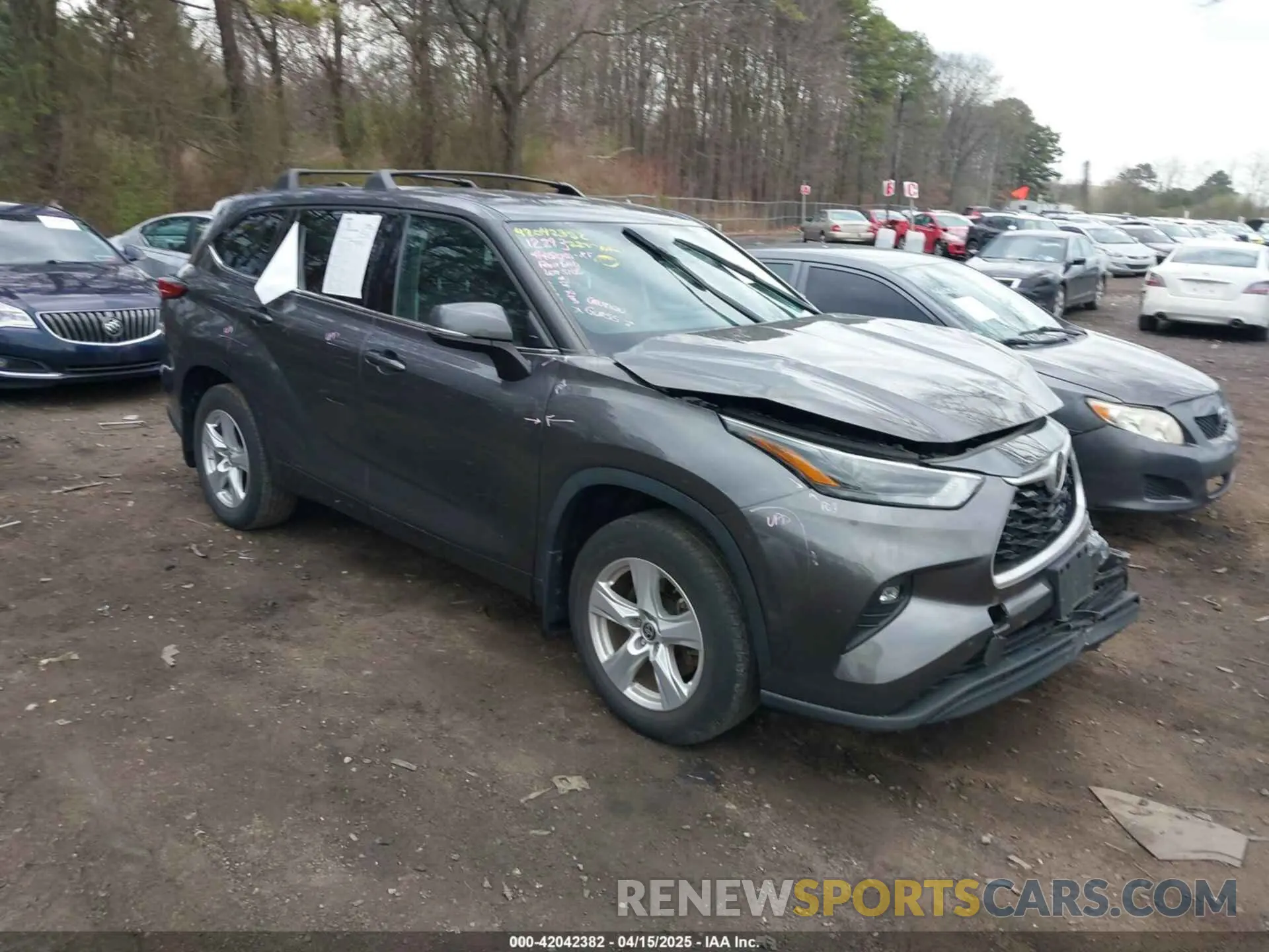 1 Photograph of a damaged car 5TDBZRBH4NS192520 TOYOTA HIGHLANDER 2022