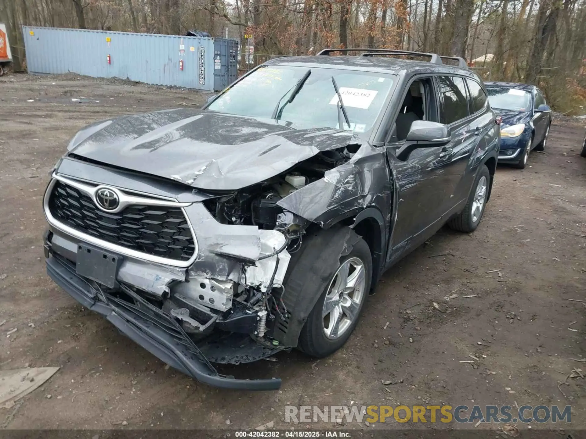 2 Photograph of a damaged car 5TDBZRBH4NS192520 TOYOTA HIGHLANDER 2022