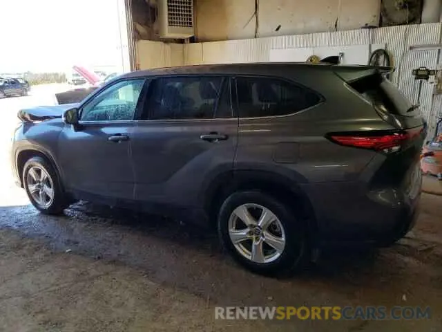 2 Photograph of a damaged car 5TDBZRBH4NS238217 TOYOTA HIGHLANDER 2022