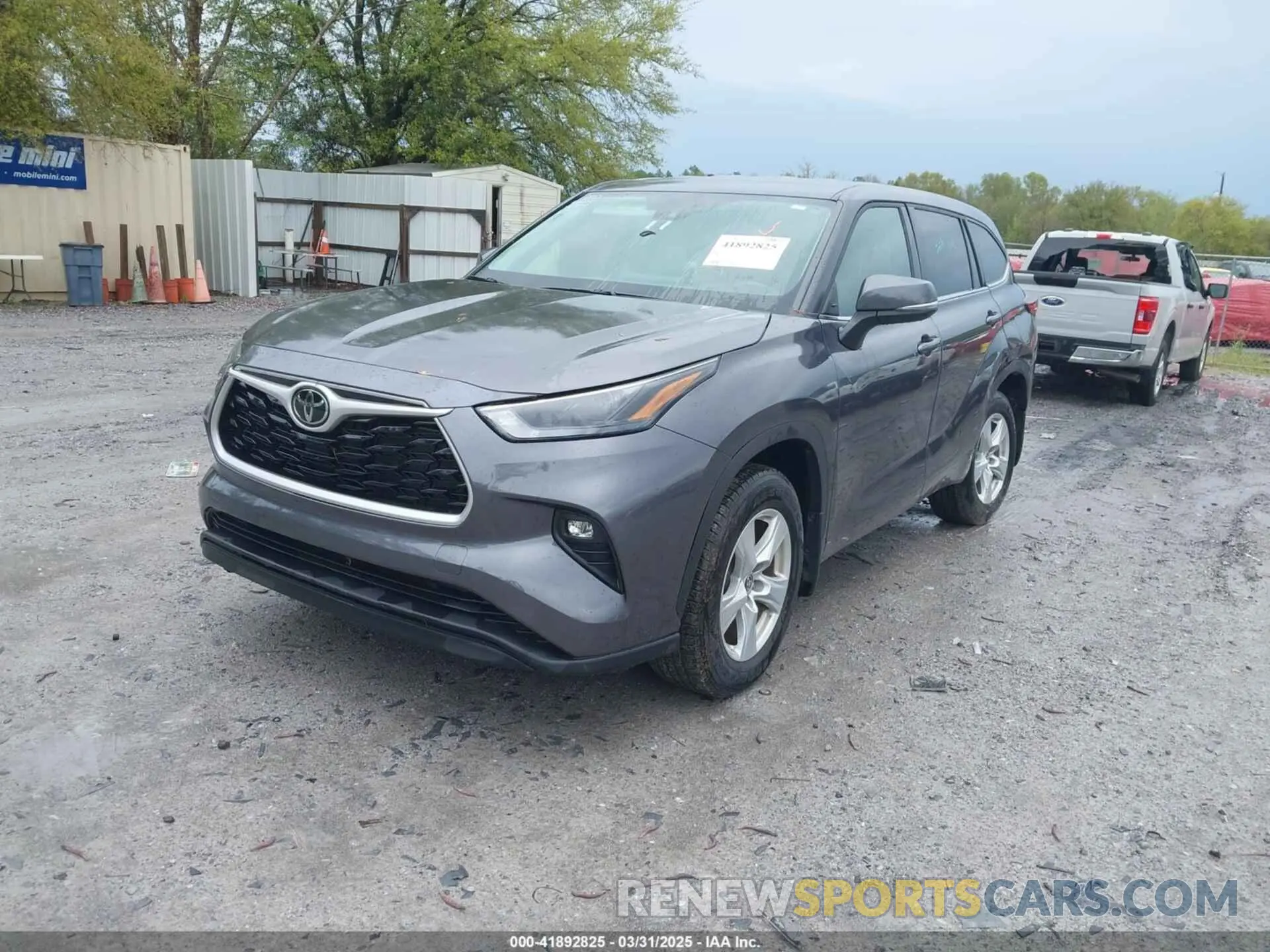 2 Photograph of a damaged car 5TDBZRBH8NS594816 TOYOTA HIGHLANDER 2022