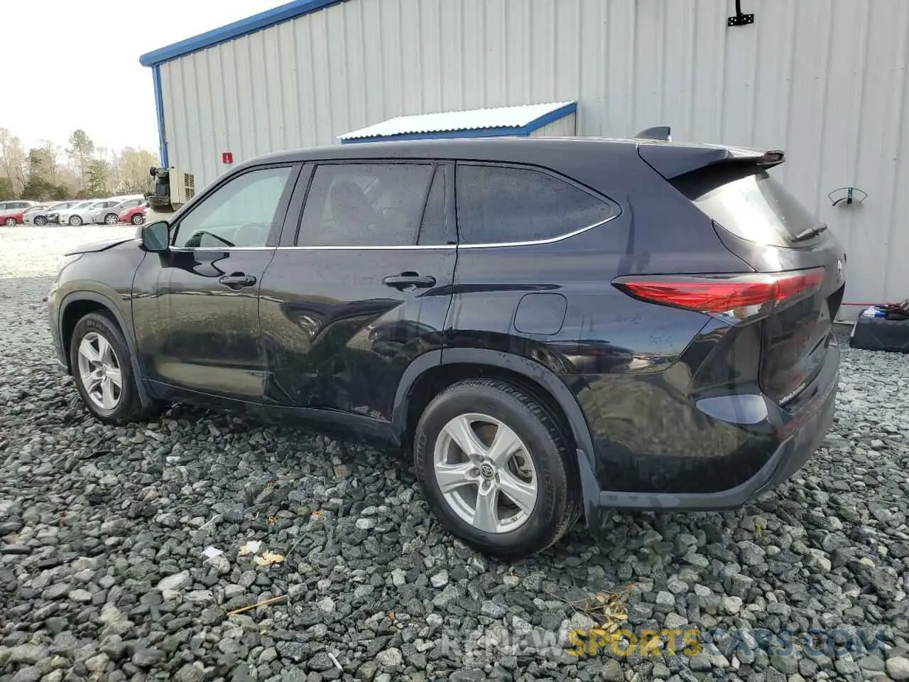 2 Photograph of a damaged car 5TDBZRBH9NS203091 TOYOTA HIGHLANDER 2022