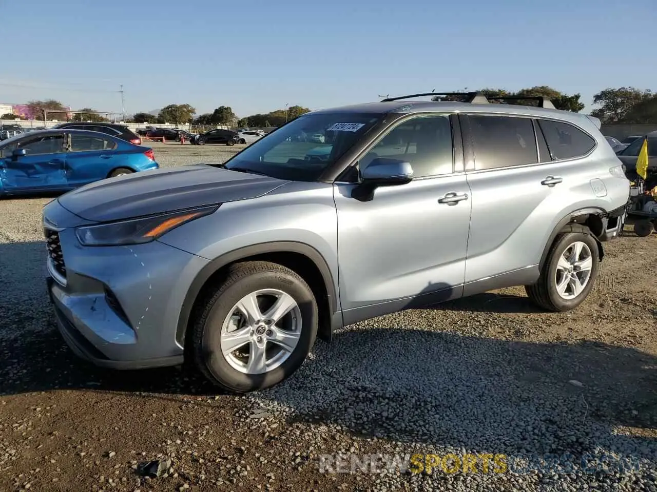 1 Photograph of a damaged car 5TDBZRBH9NS220795 TOYOTA HIGHLANDER 2022