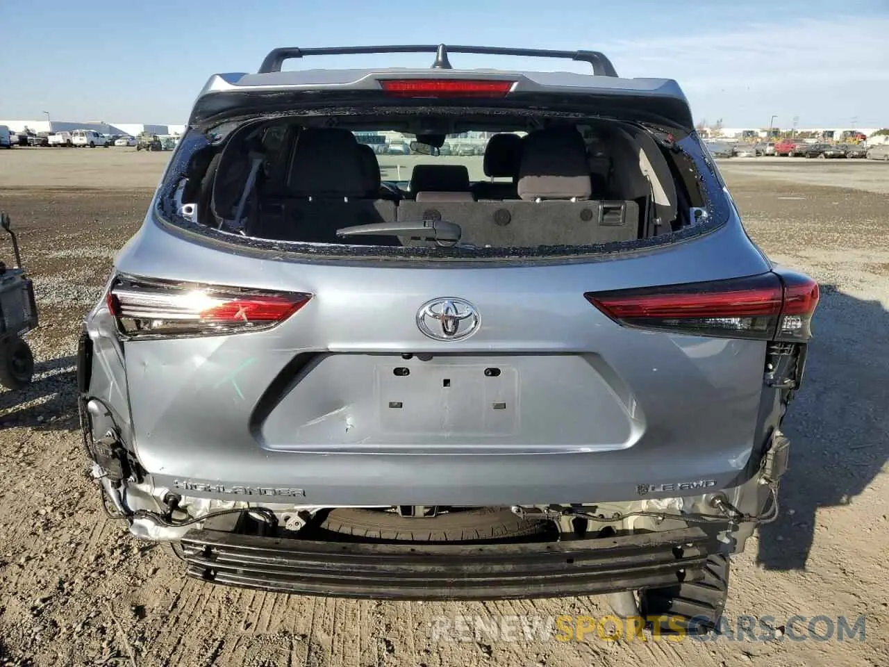 6 Photograph of a damaged car 5TDBZRBH9NS220795 TOYOTA HIGHLANDER 2022