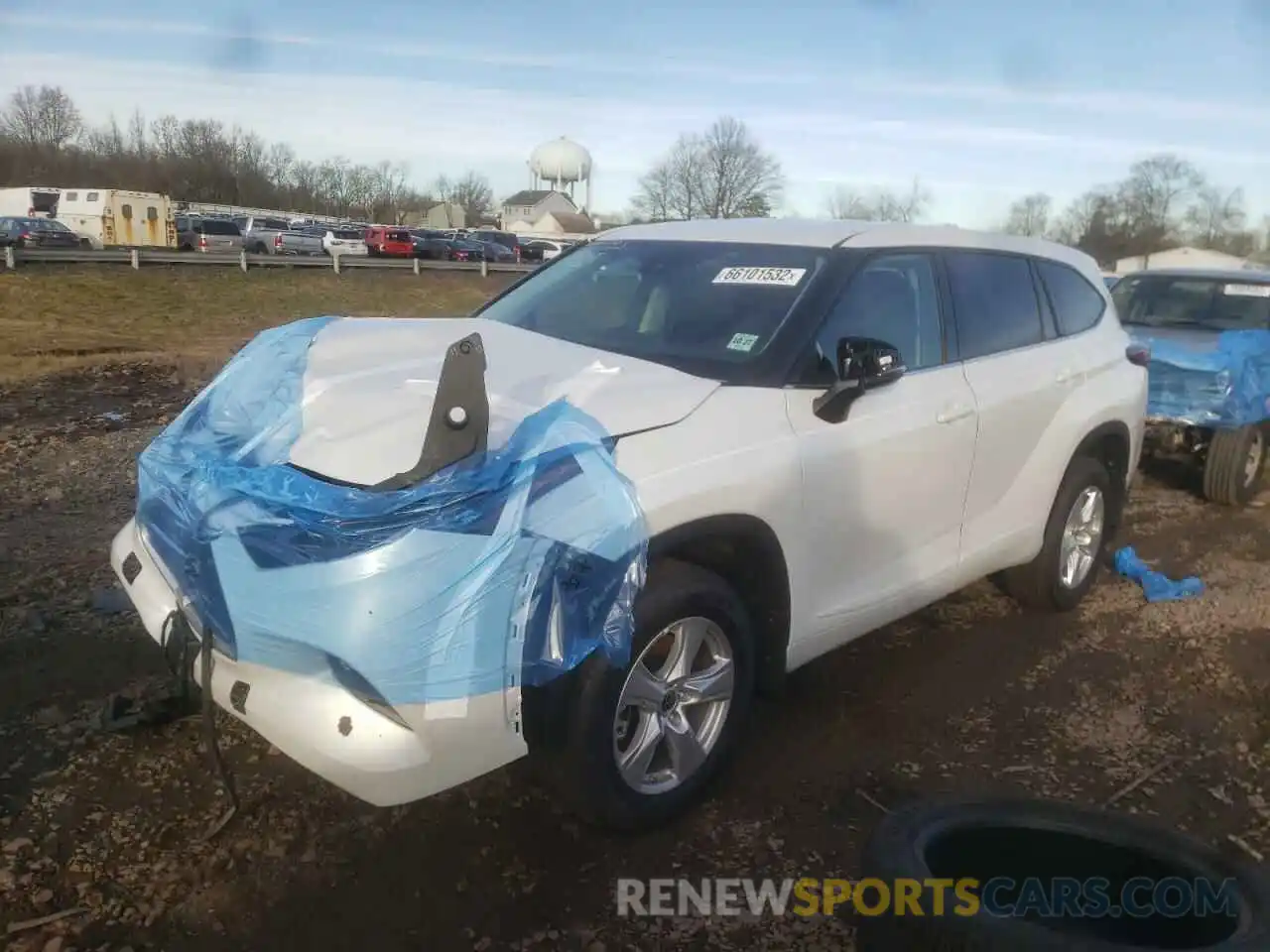 2 Photograph of a damaged car 5TDBZRBH9NS591844 TOYOTA HIGHLANDER 2022