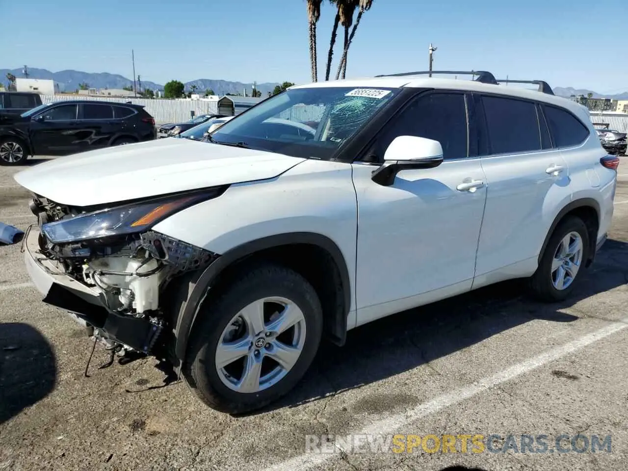 1 Photograph of a damaged car 5TDBZRBHXNS204542 TOYOTA HIGHLANDER 2022