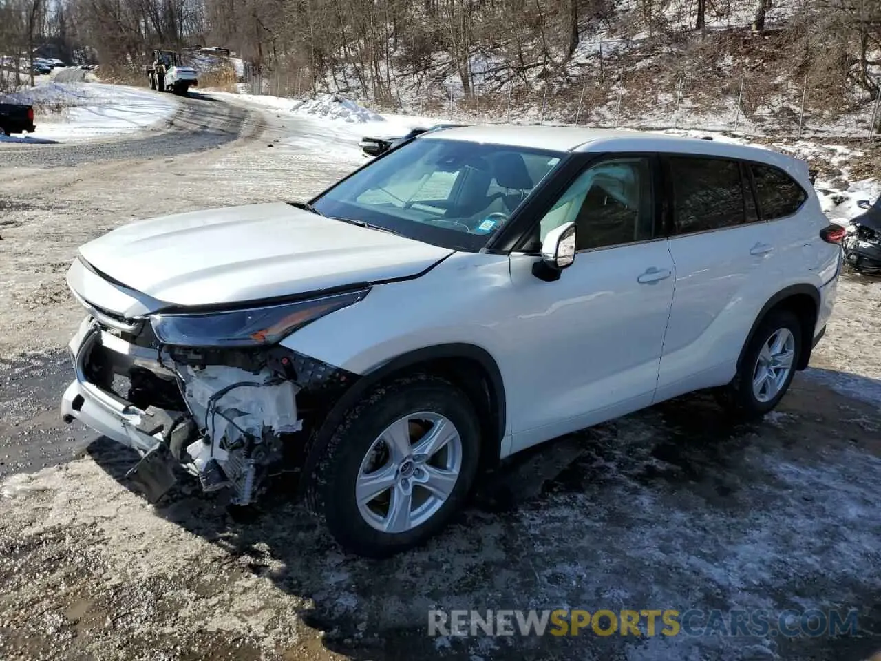 1 Photograph of a damaged car 5TDBZRBHXNS251845 TOYOTA HIGHLANDER 2022