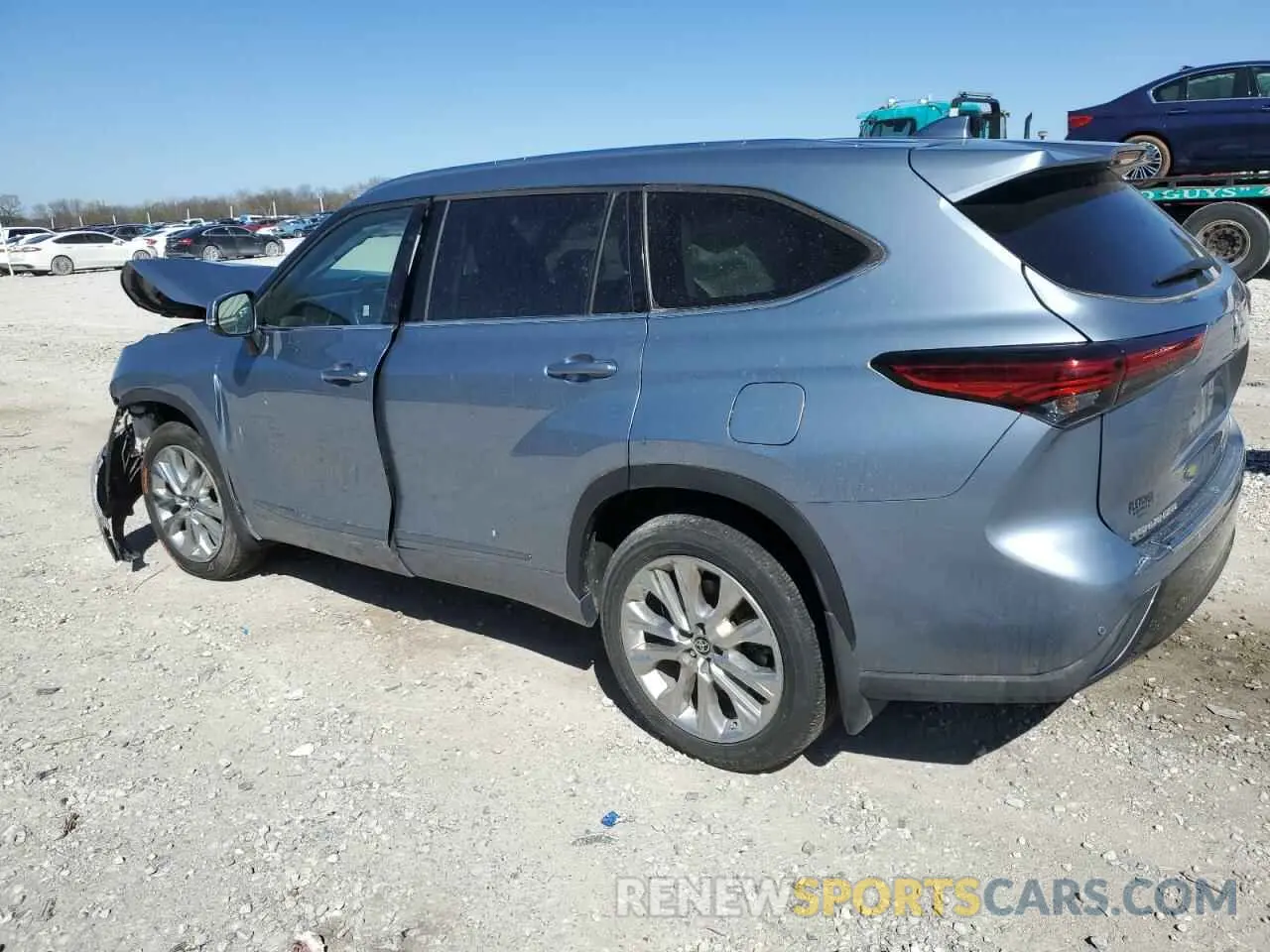 2 Photograph of a damaged car 5TDDZRBH5NS186086 TOYOTA HIGHLANDER 2022
