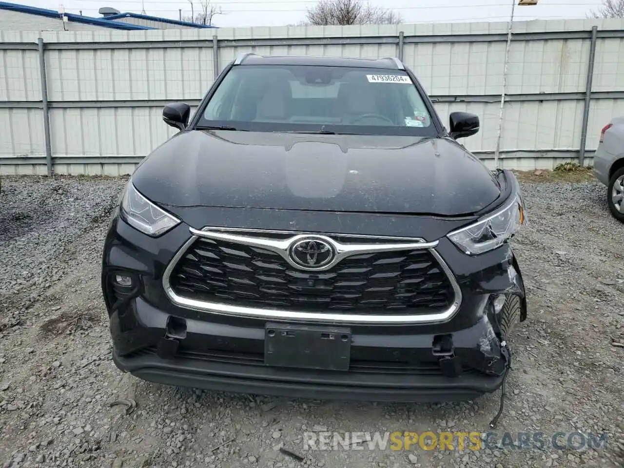 5 Photograph of a damaged car 5TDDZRBH5NS573768 TOYOTA HIGHLANDER 2022