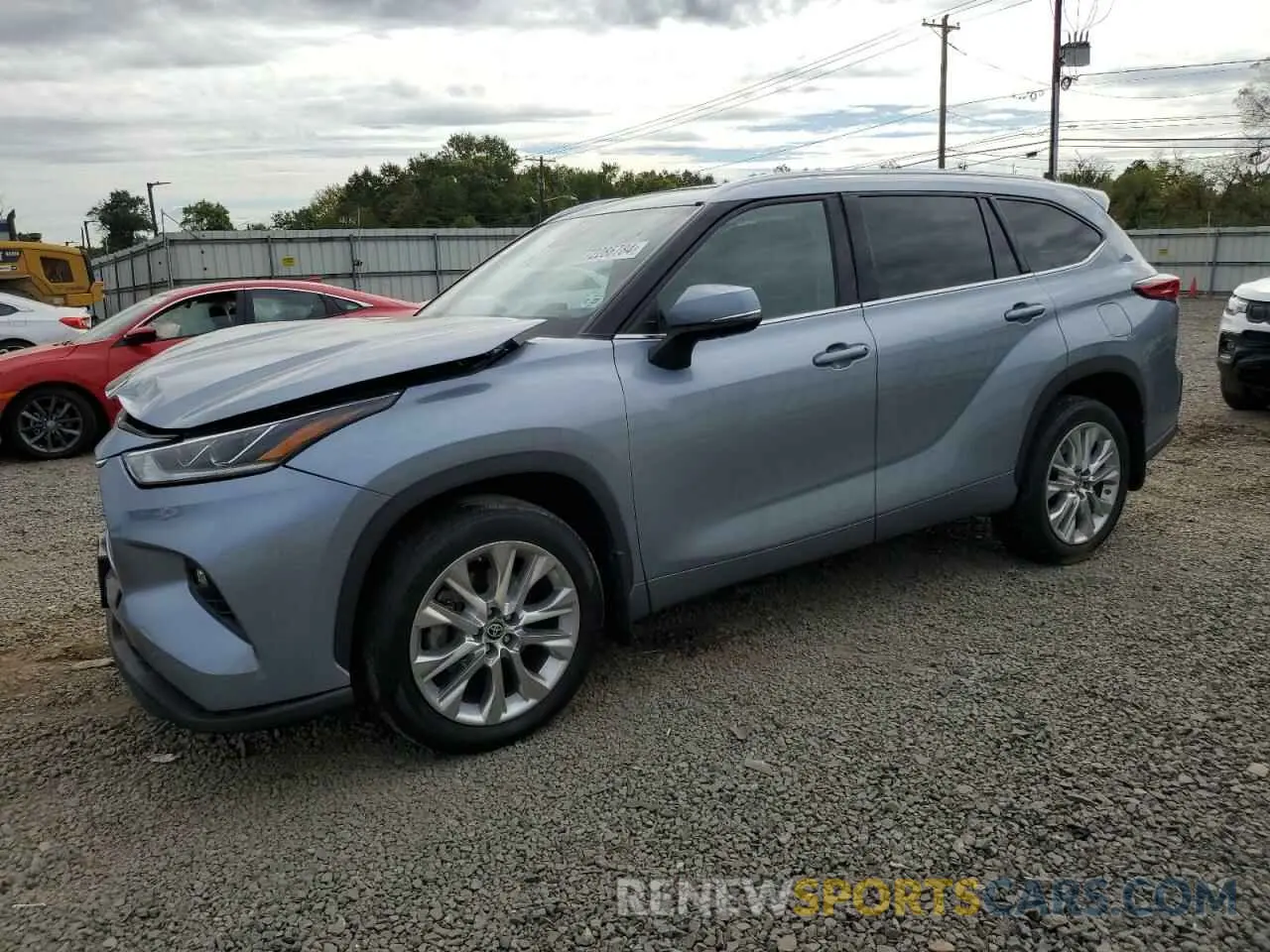 1 Photograph of a damaged car 5TDDZRBH8NS183652 TOYOTA HIGHLANDER 2022