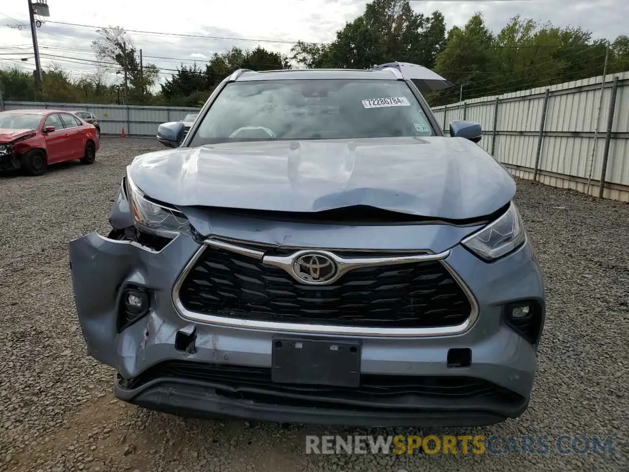 5 Photograph of a damaged car 5TDDZRBH8NS183652 TOYOTA HIGHLANDER 2022