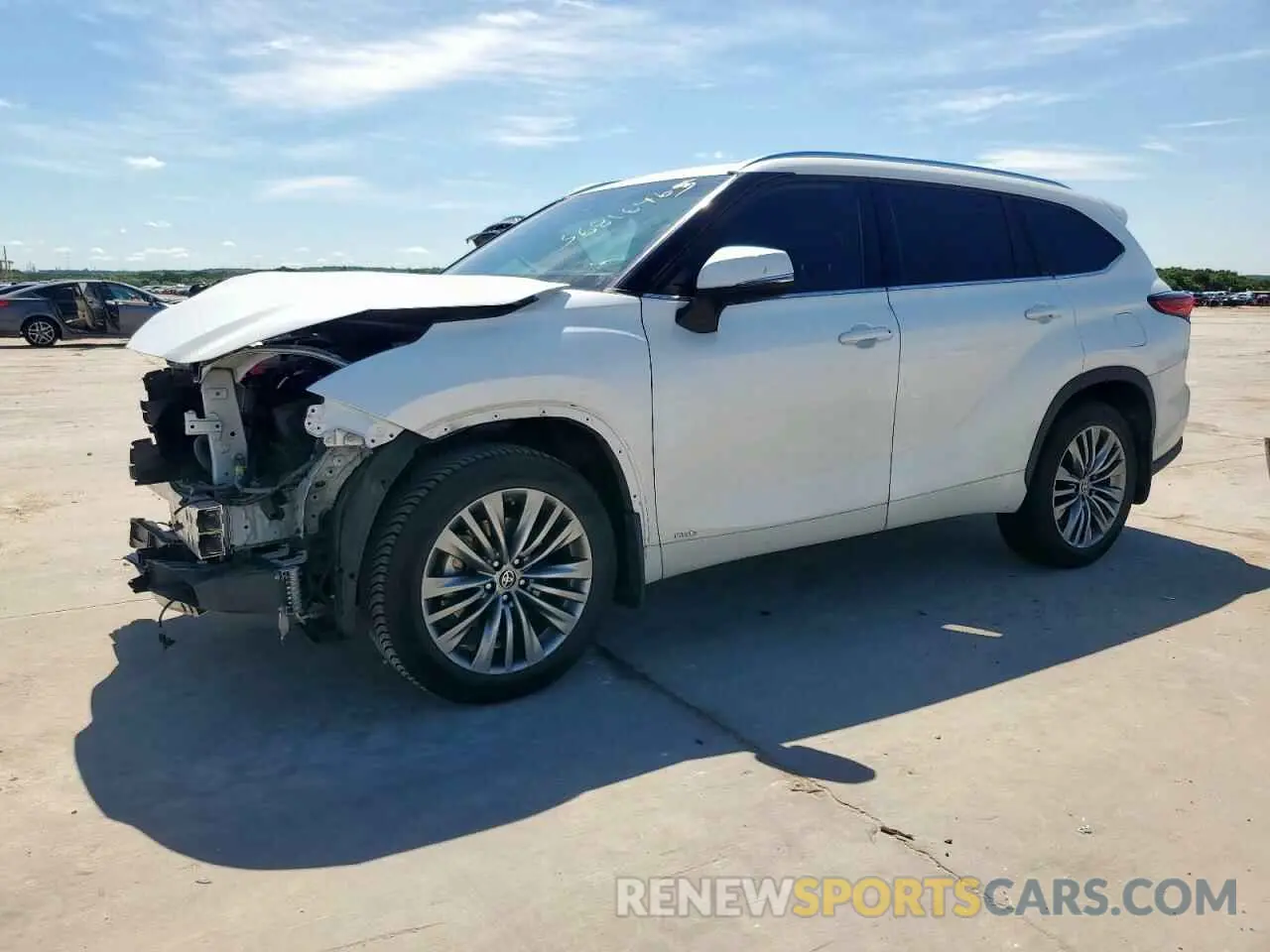 1 Photograph of a damaged car 5TDEBRCH3NS078329 TOYOTA HIGHLANDER 2022