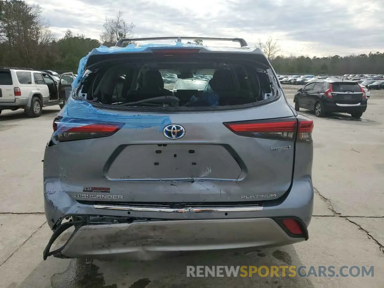 6 Photograph of a damaged car 5TDEBRCH7NS082027 TOYOTA HIGHLANDER 2022