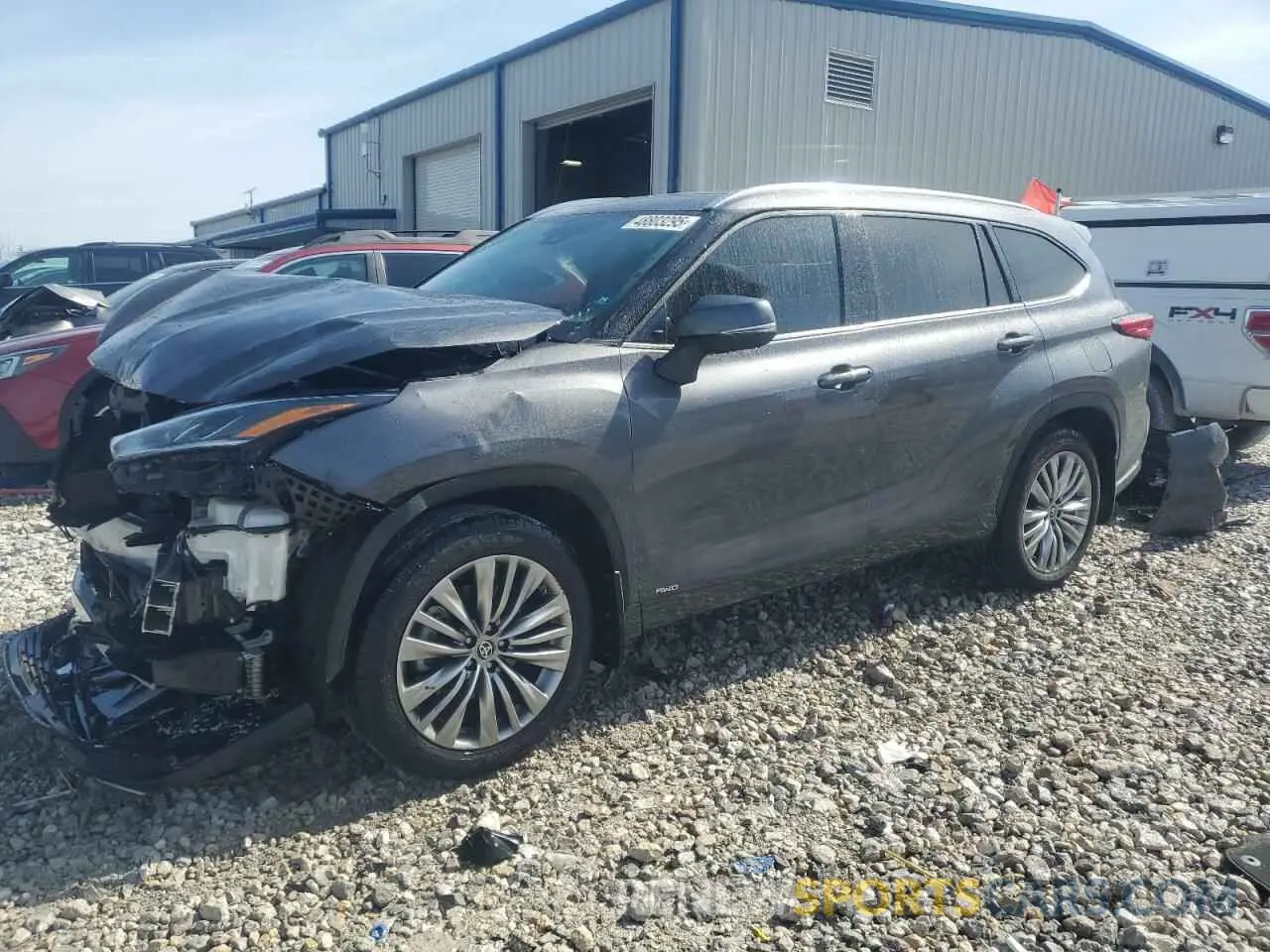 1 Photograph of a damaged car 5TDEBRCH7NS089088 TOYOTA HIGHLANDER 2022
