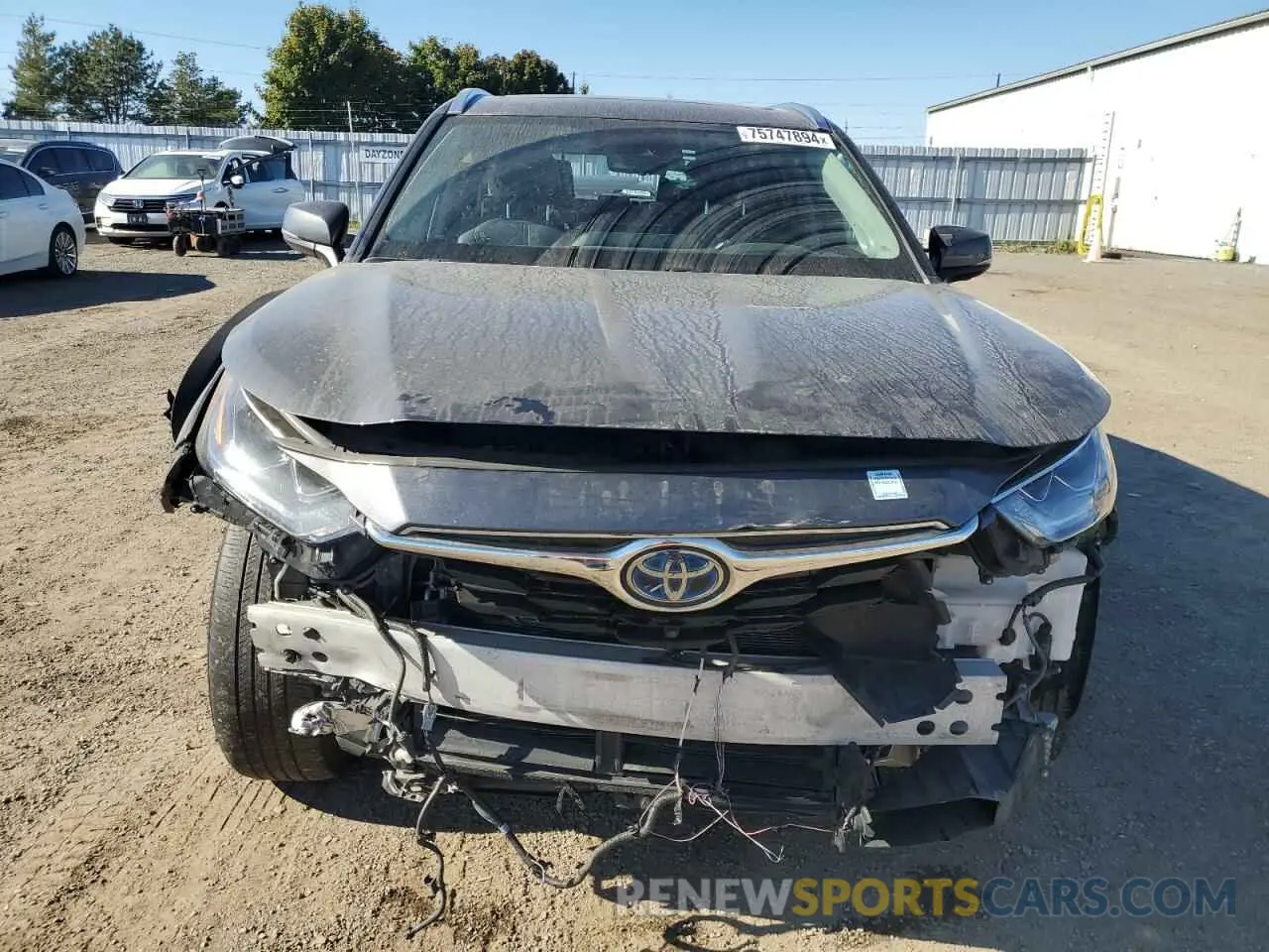 5 Photograph of a damaged car 5TDEBRCH9NS078738 TOYOTA HIGHLANDER 2022