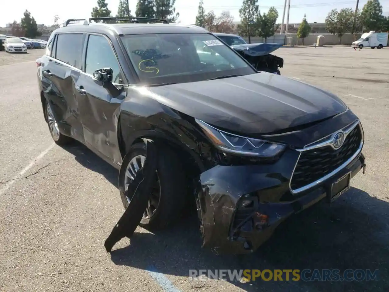 1 Photograph of a damaged car 5TDEBRCHXNS082880 TOYOTA HIGHLANDER 2022