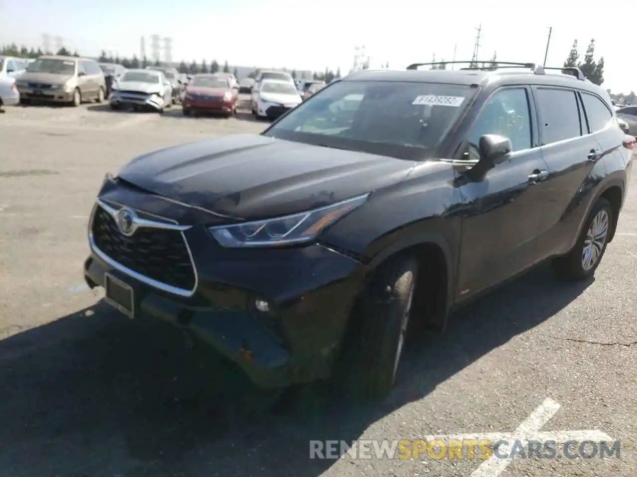 2 Photograph of a damaged car 5TDEBRCHXNS082880 TOYOTA HIGHLANDER 2022