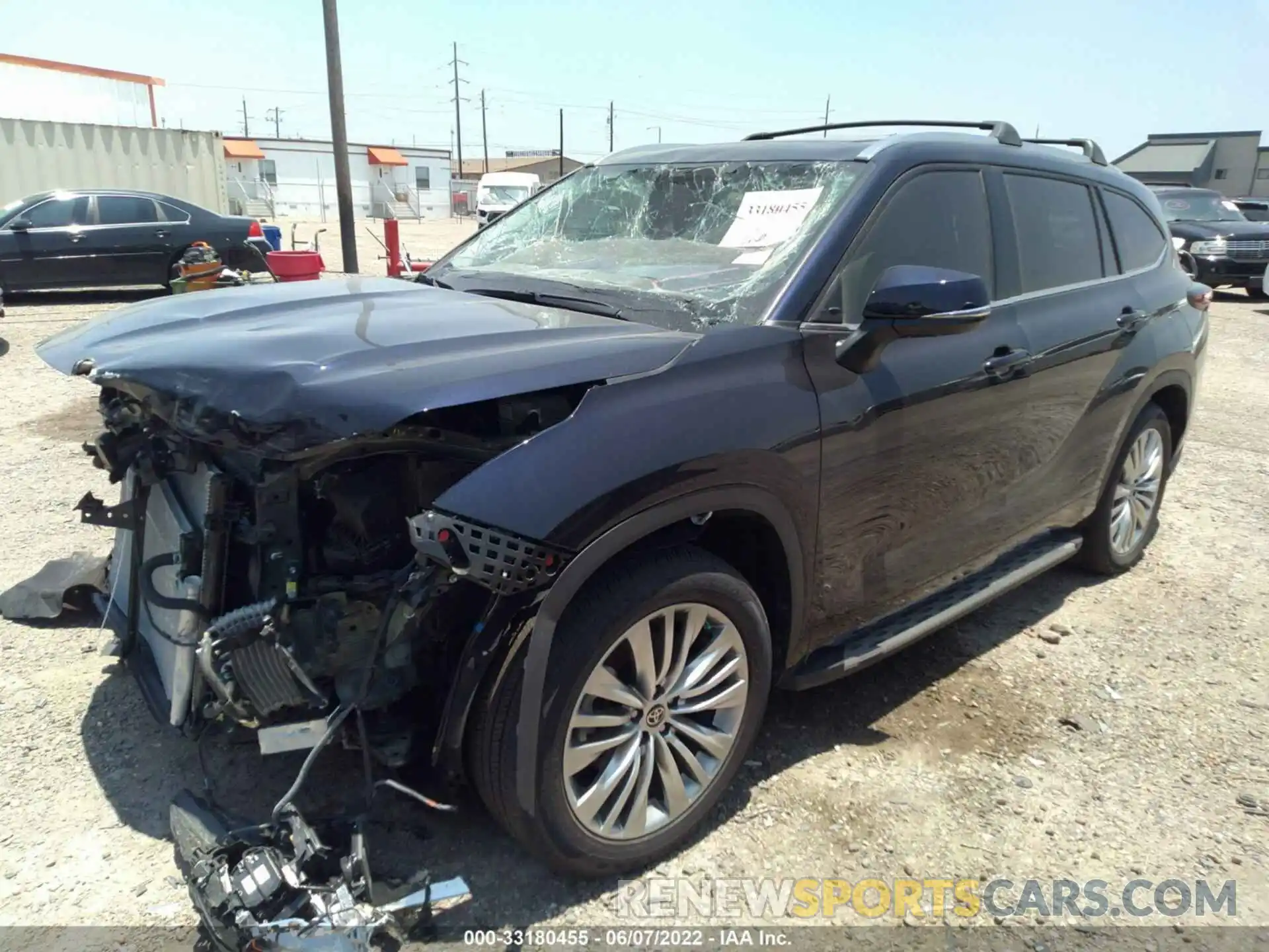 2 Photograph of a damaged car 5TDFARAH0NS014128 TOYOTA HIGHLANDER 2022