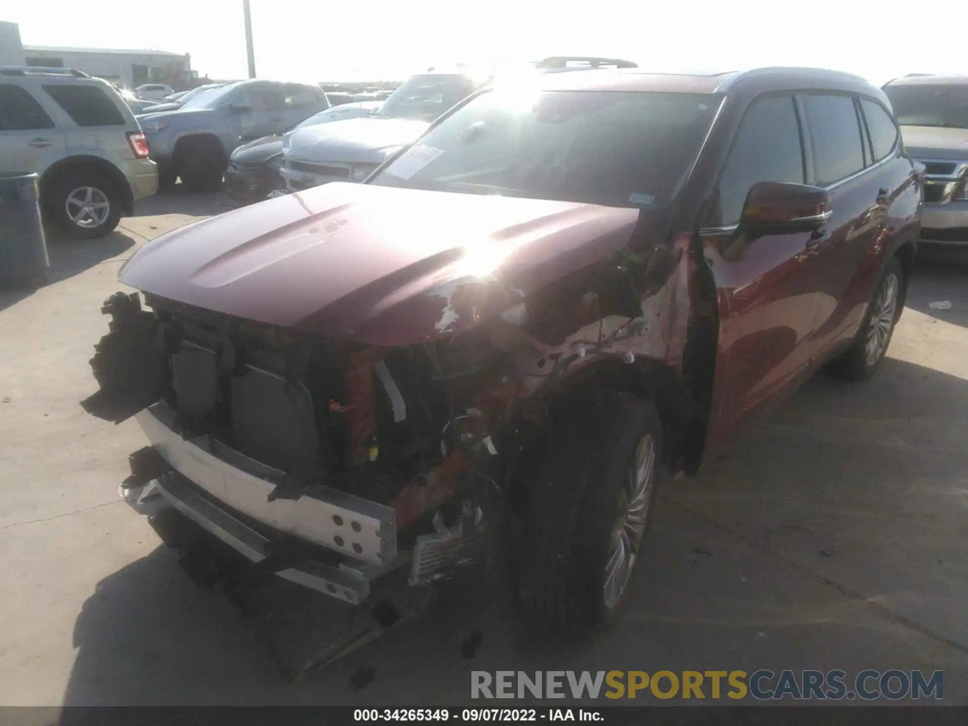 6 Photograph of a damaged car 5TDFZRAH1NS090739 TOYOTA HIGHLANDER 2022