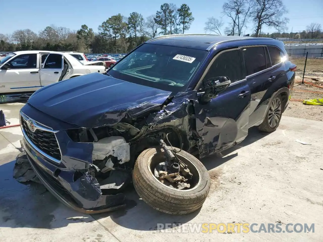 1 Photograph of a damaged car 5TDFZRAHXNS105349 TOYOTA HIGHLANDER 2022