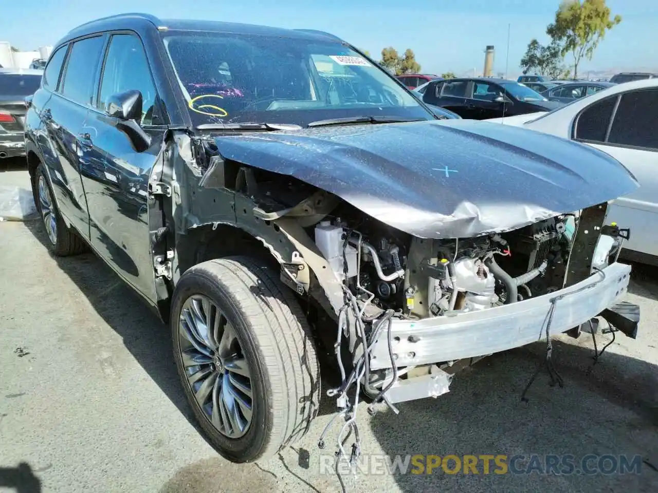 1 Photograph of a damaged car 5TDFZRBH0NS173349 TOYOTA HIGHLANDER 2022