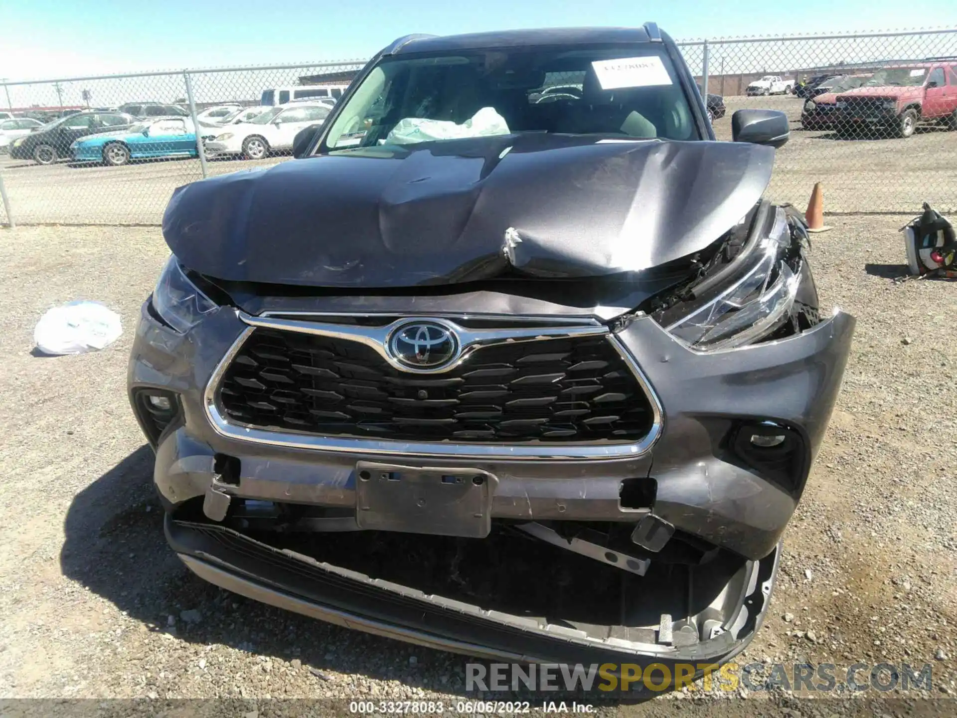 6 Photograph of a damaged car 5TDFZRBH3NS214749 TOYOTA HIGHLANDER 2022