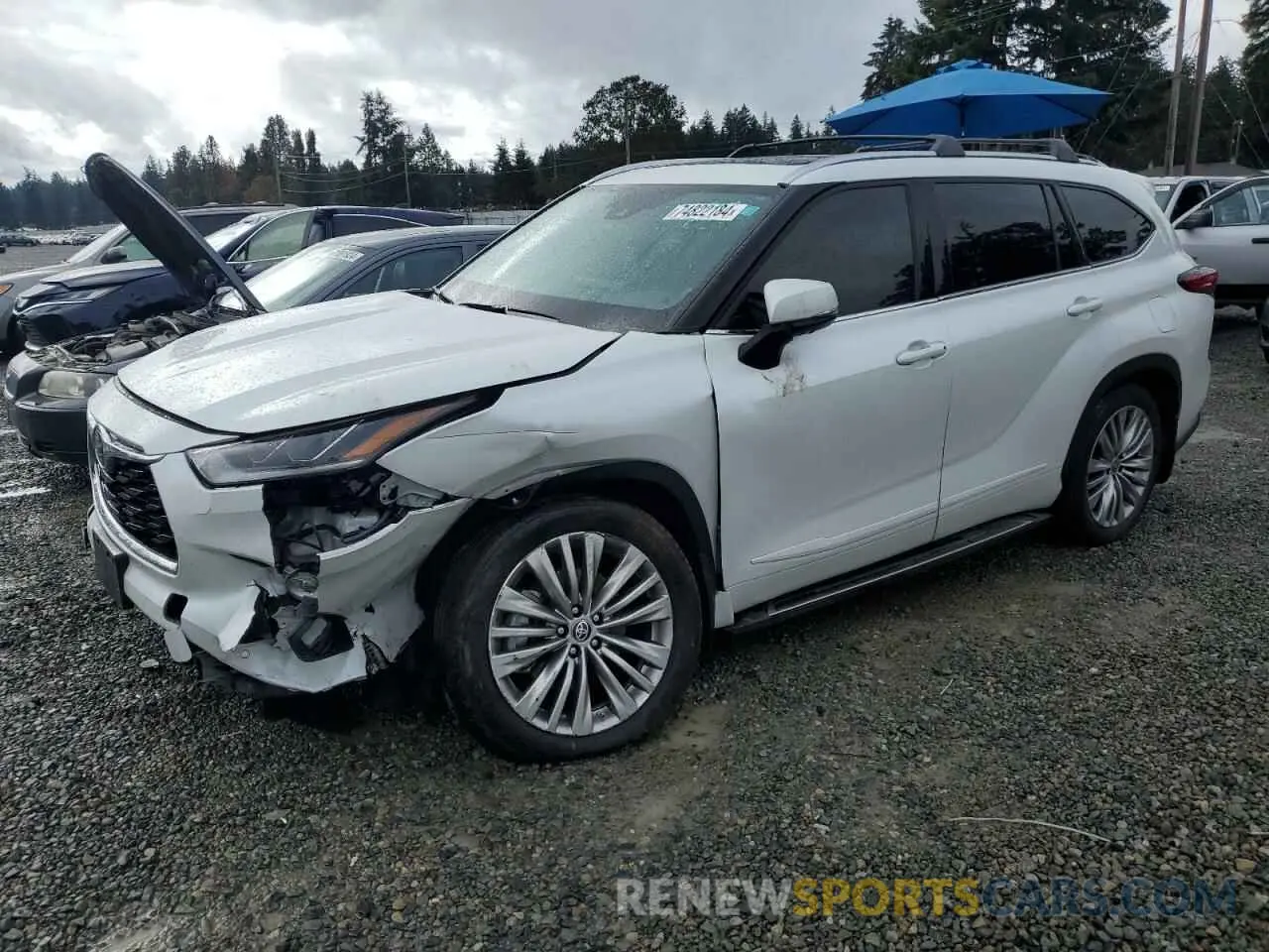 1 Photograph of a damaged car 5TDFZRBH3NS235519 TOYOTA HIGHLANDER 2022